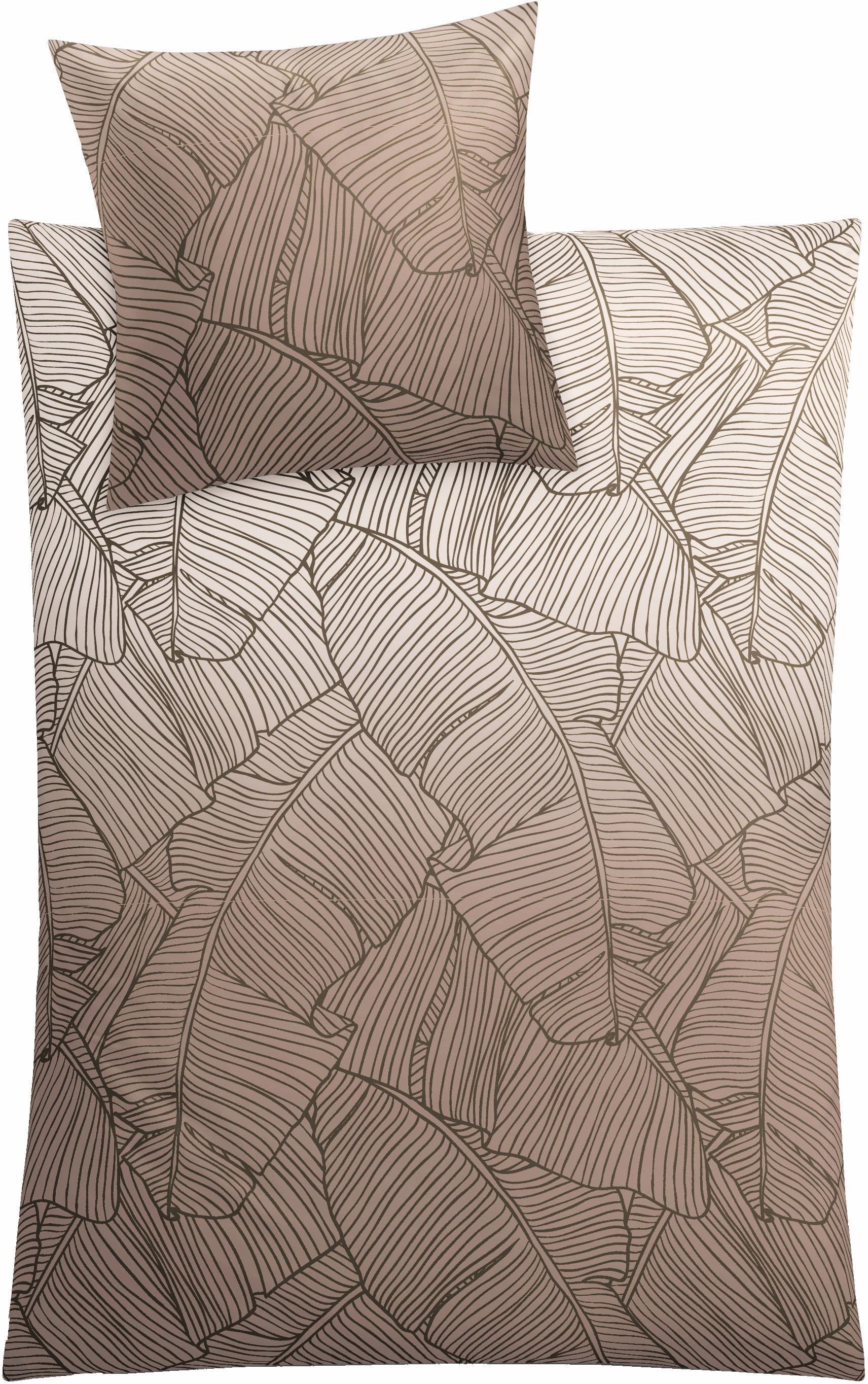 Kleine Wolke Bettwäsche "Vero" 2 Stk. tlg. mit Palmenblattmuster günstig online kaufen
