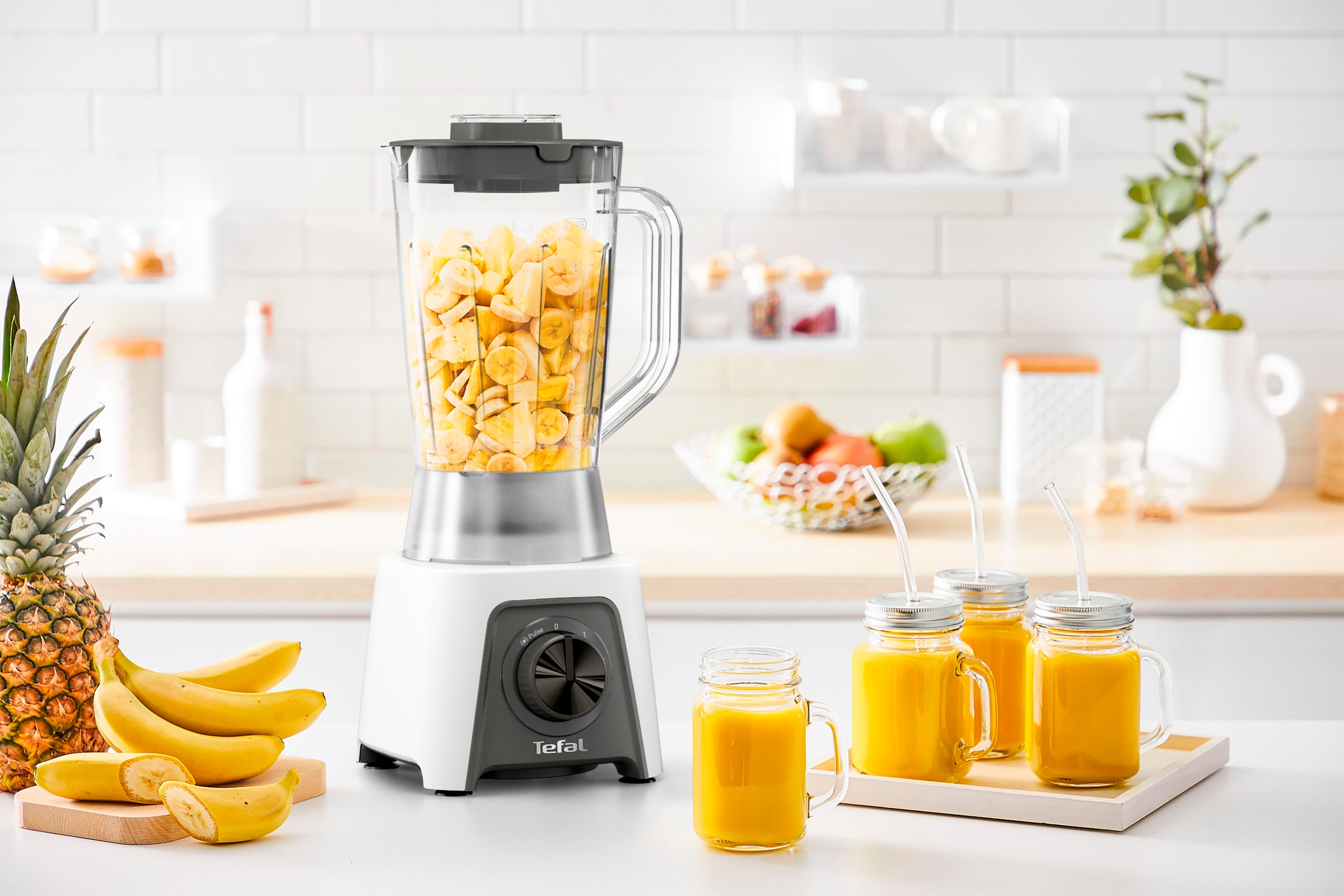 Tefal Standmixer »BL2C01 Blendeo«, 450 W, 1,5 Liter, 2 Geschwindigkeiten + Pulse-Funktion, Duraforce Klingen