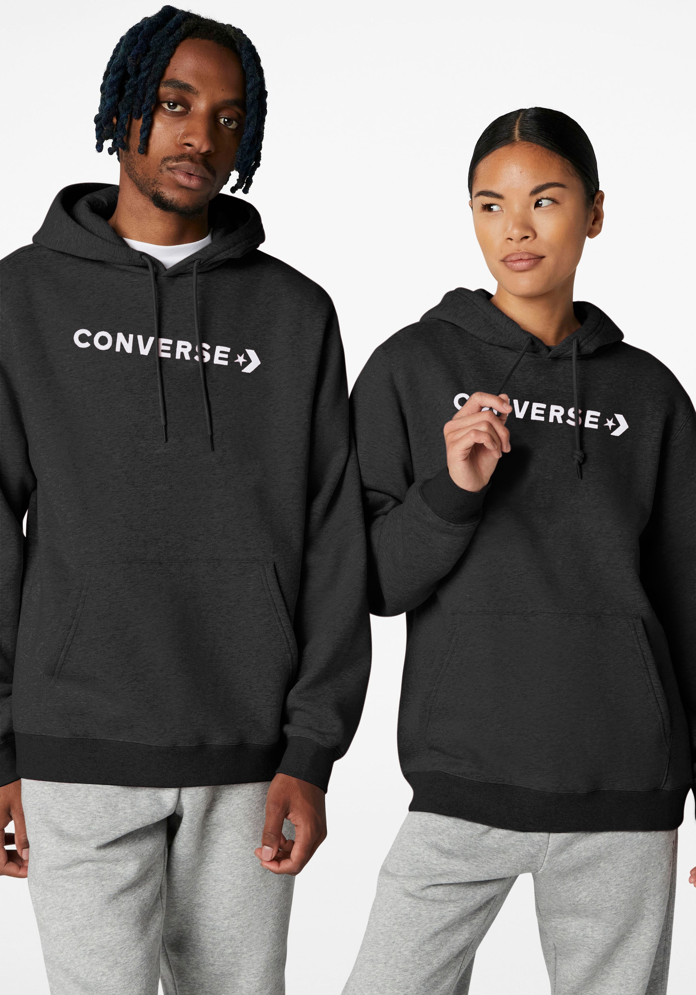 Converse Kapuzensweatshirt "WORDMARK FLEECE HOODIE EMB" günstig online kaufen