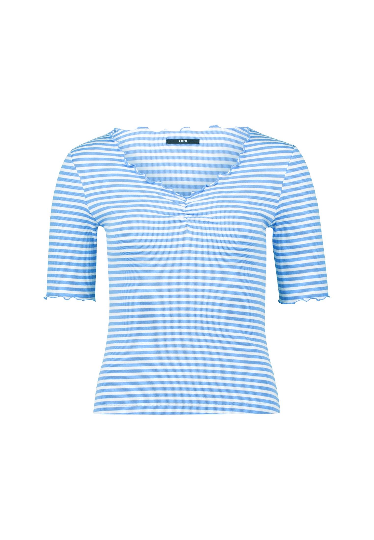 Zero 3/4-Arm-Shirt "zero Streifenshirt mit Ringelsaum", (1 tlg.), weiteres günstig online kaufen