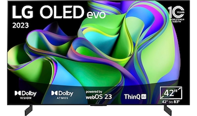 OLED-Fernseher »OLED42C37LA«, 106 cm/42 Zoll, 4K Ultra HD, Smart-TV, OLED evo, bis zu...