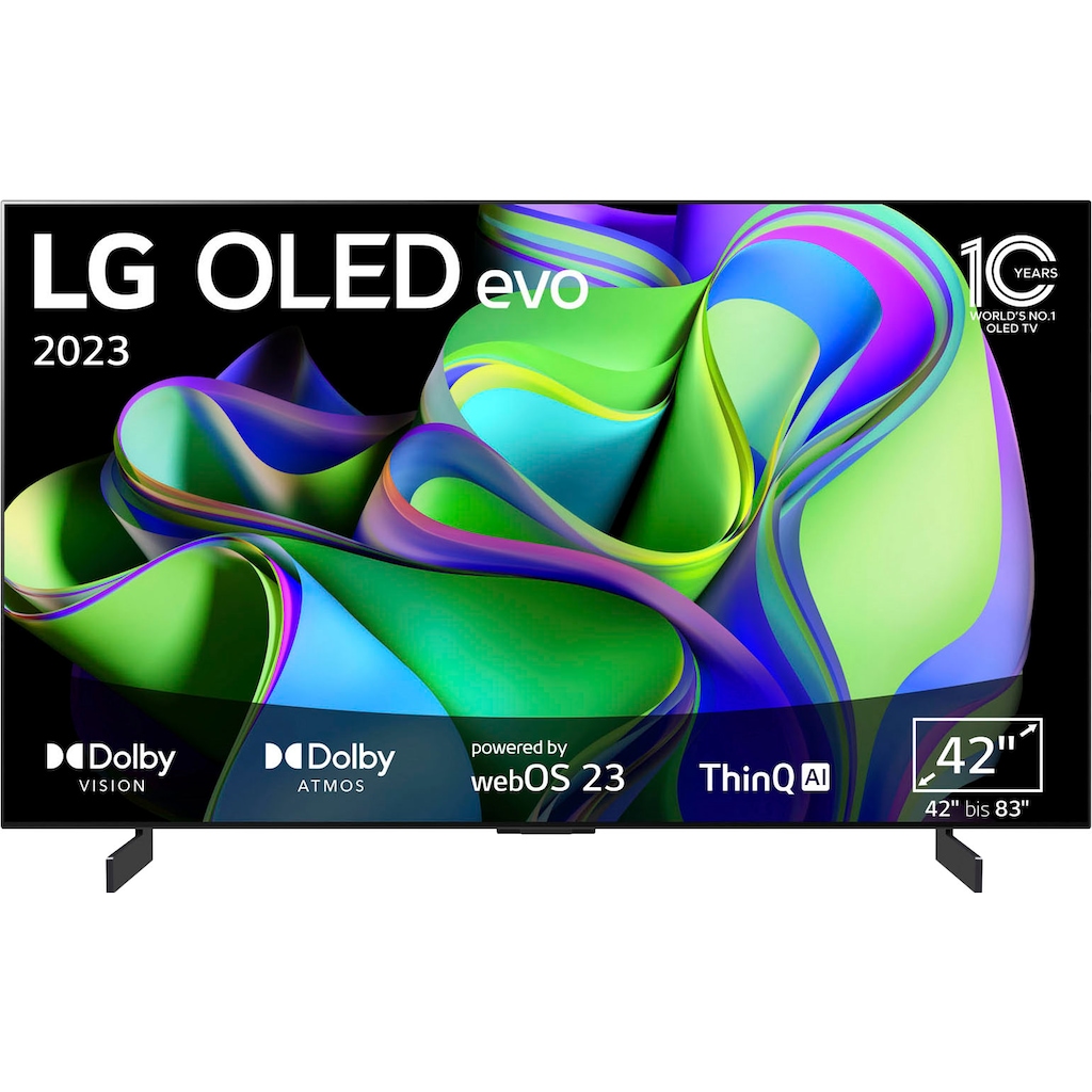 LG OLED-Fernseher »OLED42C37LA«, 106 cm/42 Zoll, 4K Ultra HD, Smart-TV