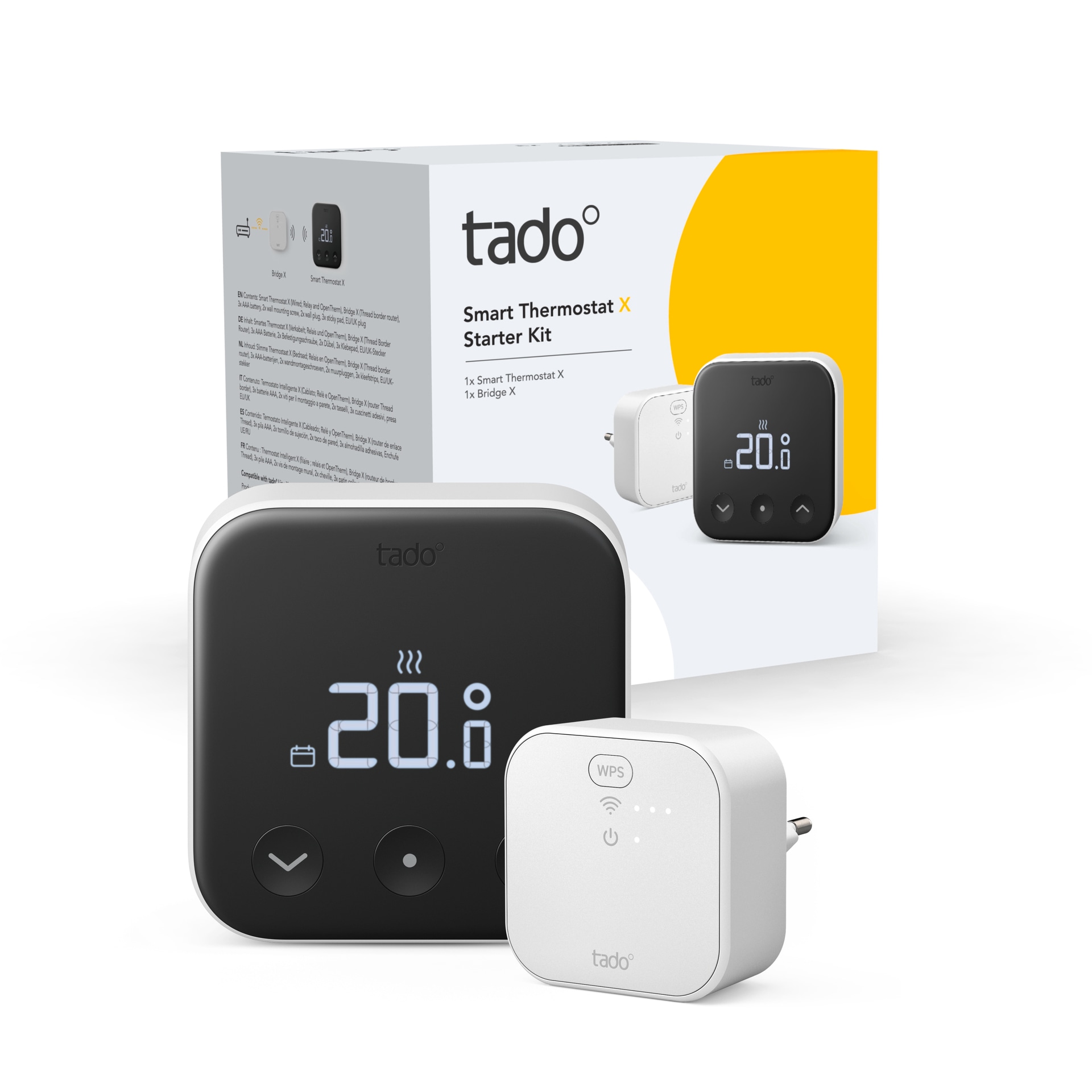 Smart-Home-Zubehör »Kit Smartes Thermostat + 3x Smartes Thermostat (Line X)«, (4 St.)