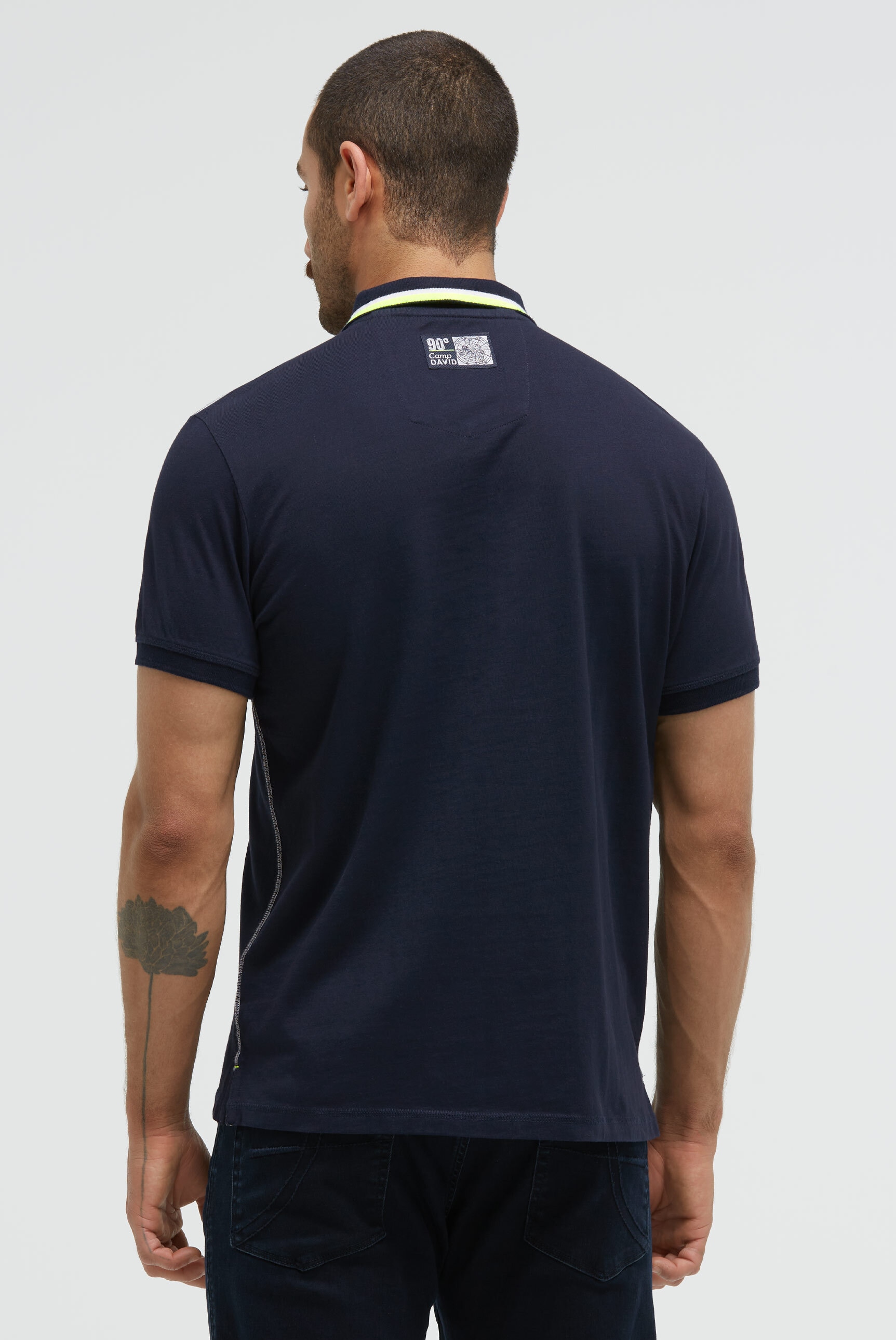 CAMP DAVID Poloshirt, mit Seitenschlitze