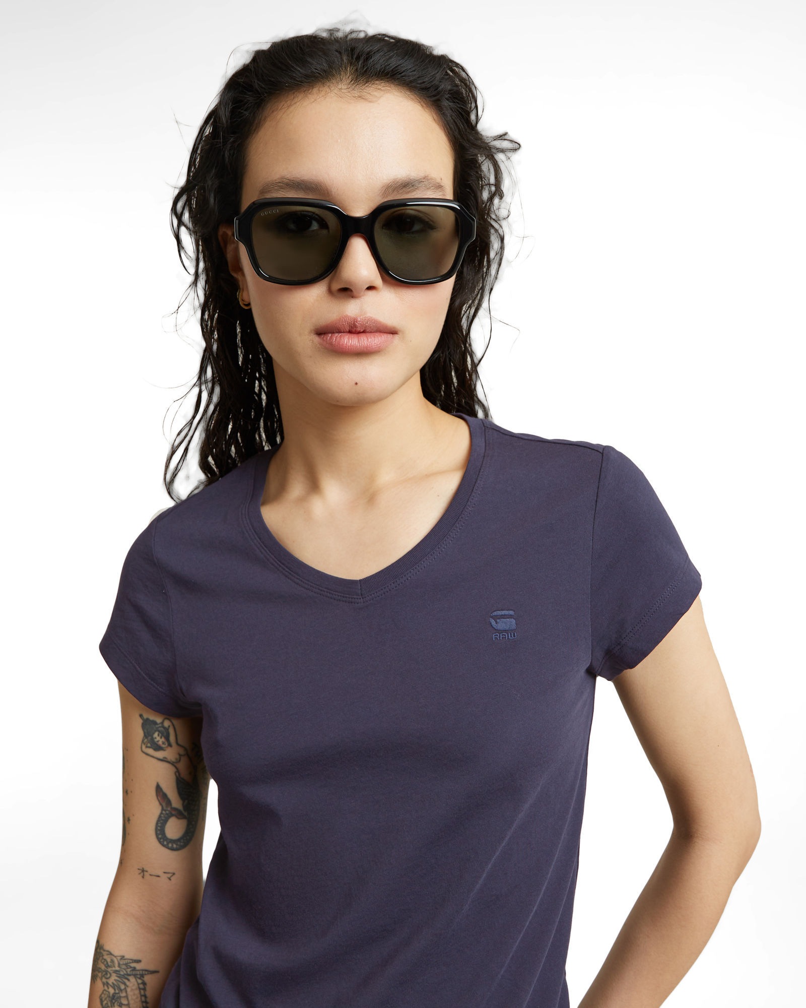 G-STAR T-Shirt »Eyben Slim V-Neck Top 2.0«