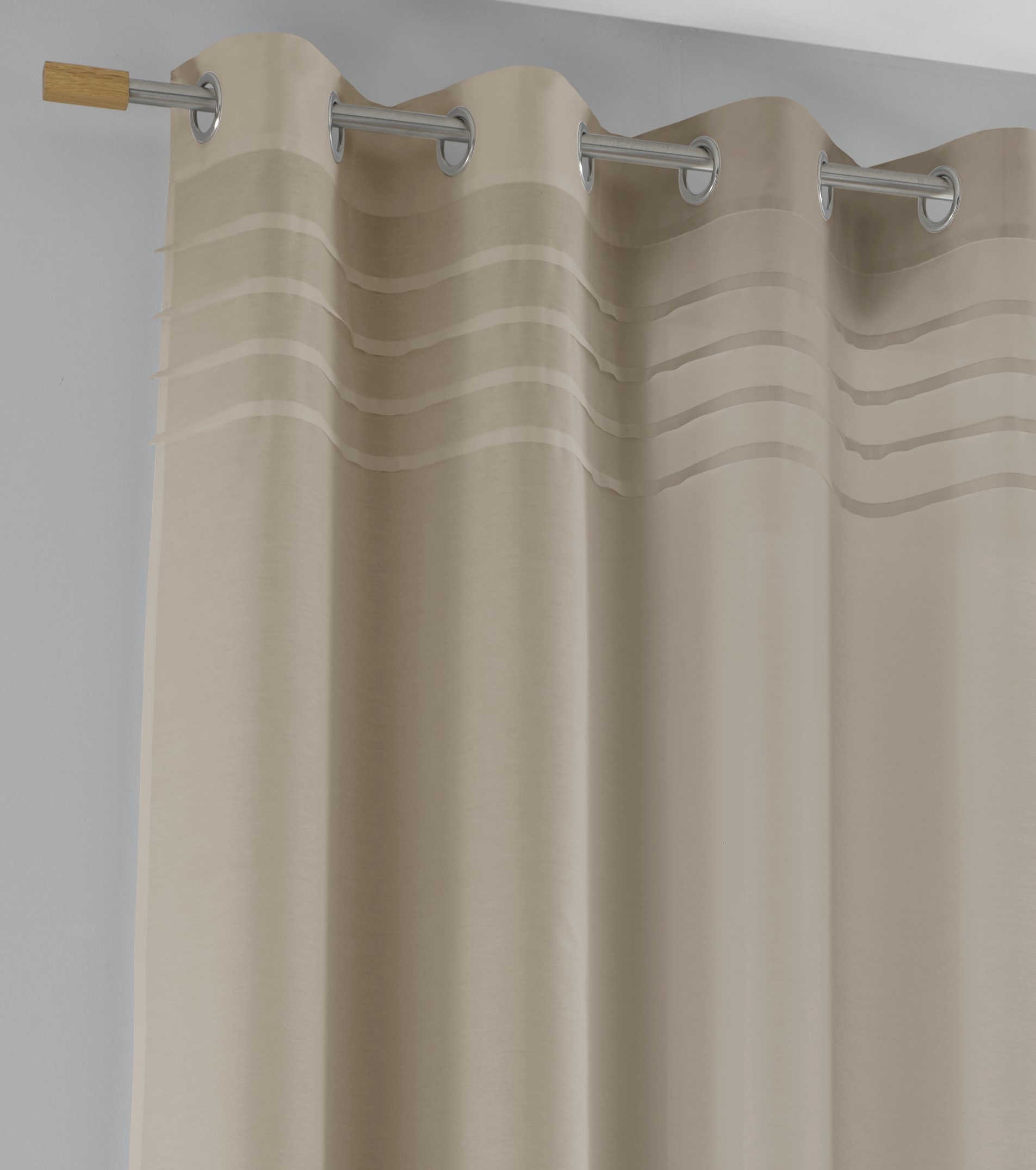 Kutti Vorhang "Kessy" Ösen 1 Stk. tlg. Eleganter Uni-Vorhang mit dekorative günstig online kaufen