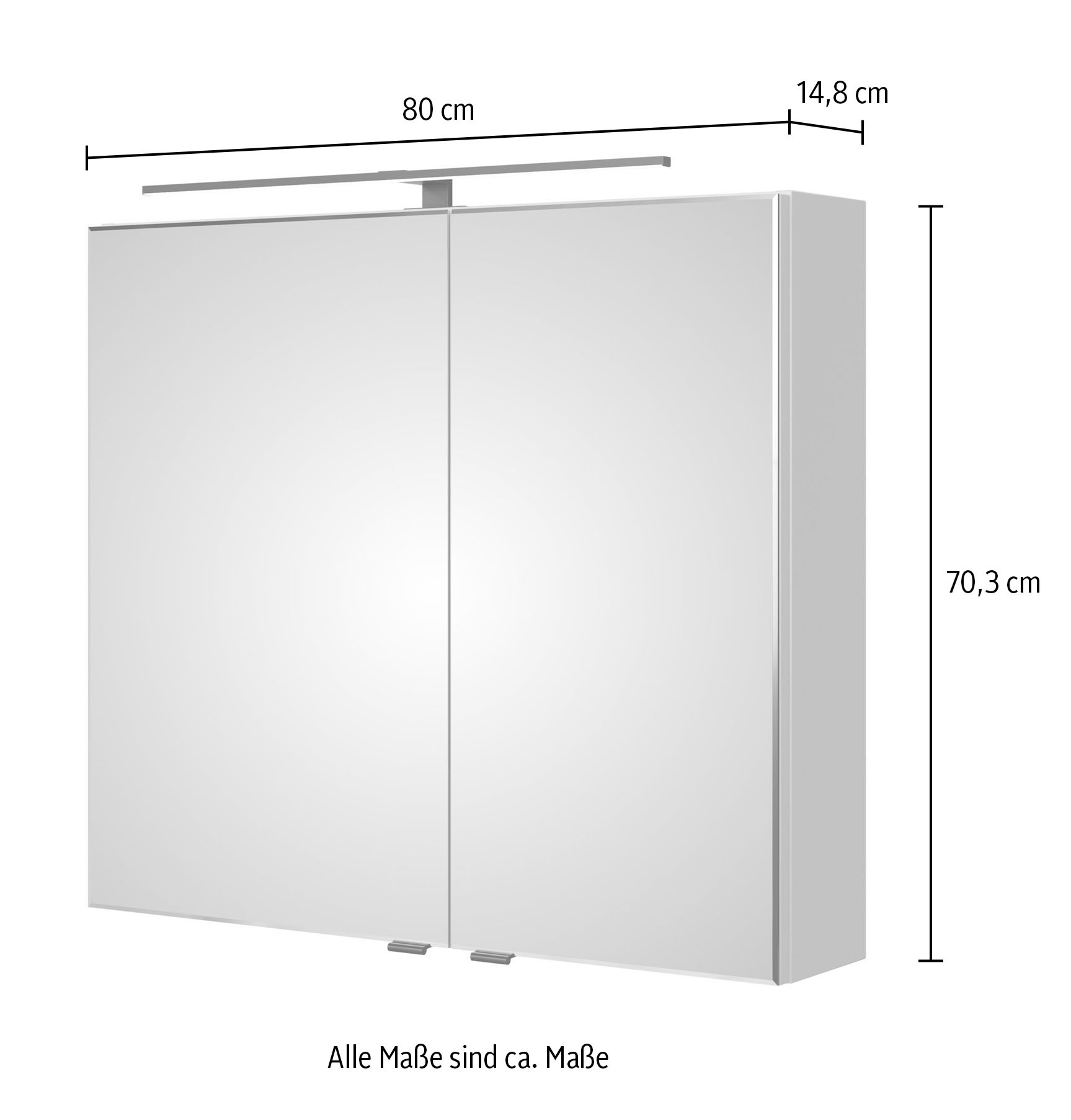 Saphir Spiegelschrank