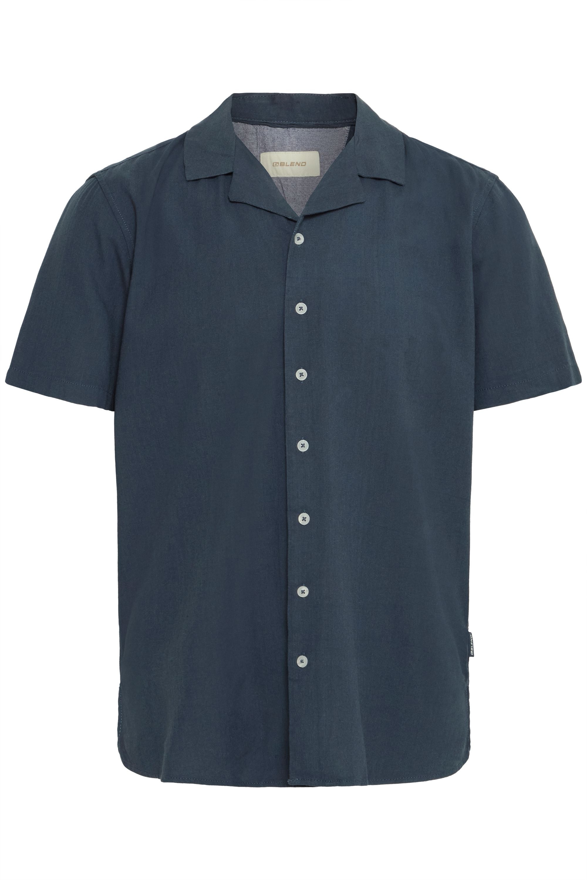 Blend Kurzarmhemd "BHBOBBY Shirt cuba", Lässiges Kurzarmhemd mit Cuba Krage günstig online kaufen