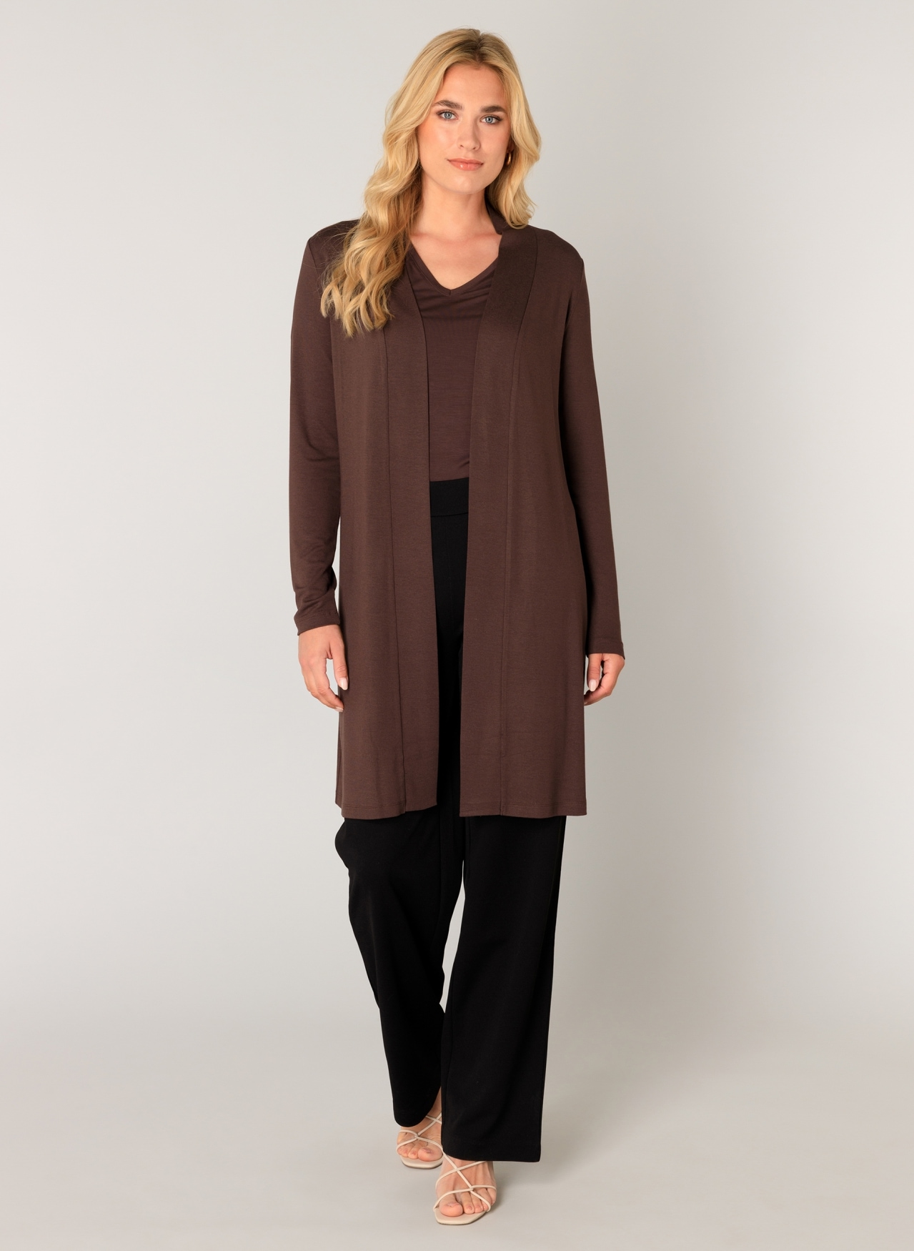 Base Level Longstrickjacke »Yayla Long«, ohne Verschluss