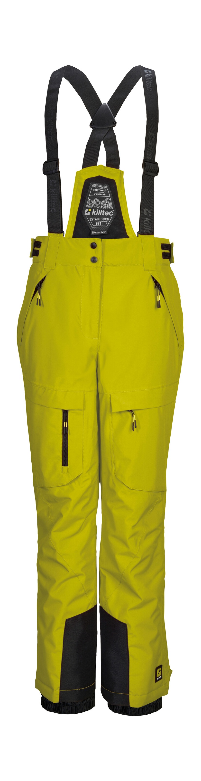 KILLTEC Mädchen Skihose "KSW 204 BYS SKI PNTS"limette, Gr. 128, Obermaterial: 100% Polyester;Futter: 100% Polyester;Füllung: 100% Polyester, Hosen,