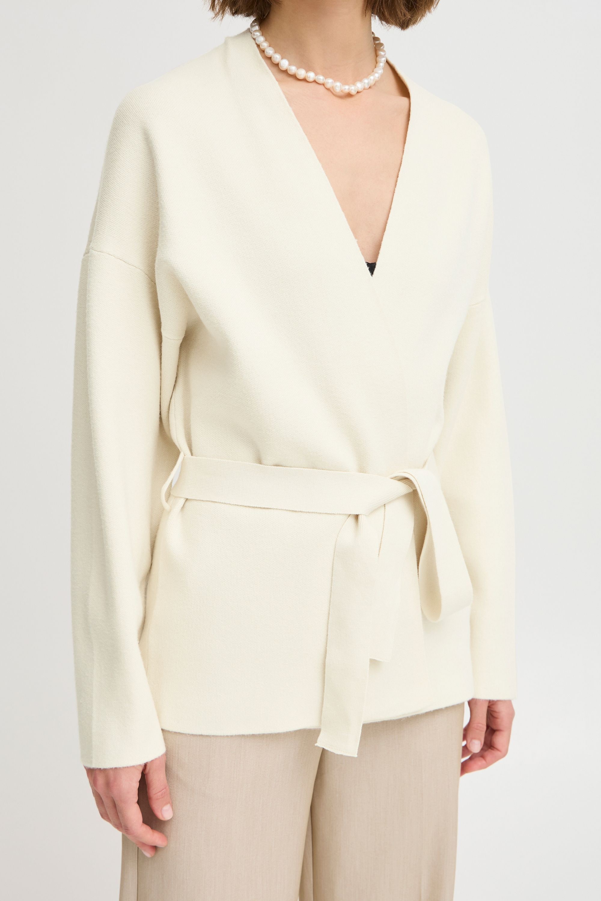 b.young Strickjacke »Strickjacke BYOTARI BELT CARDIGAN -«