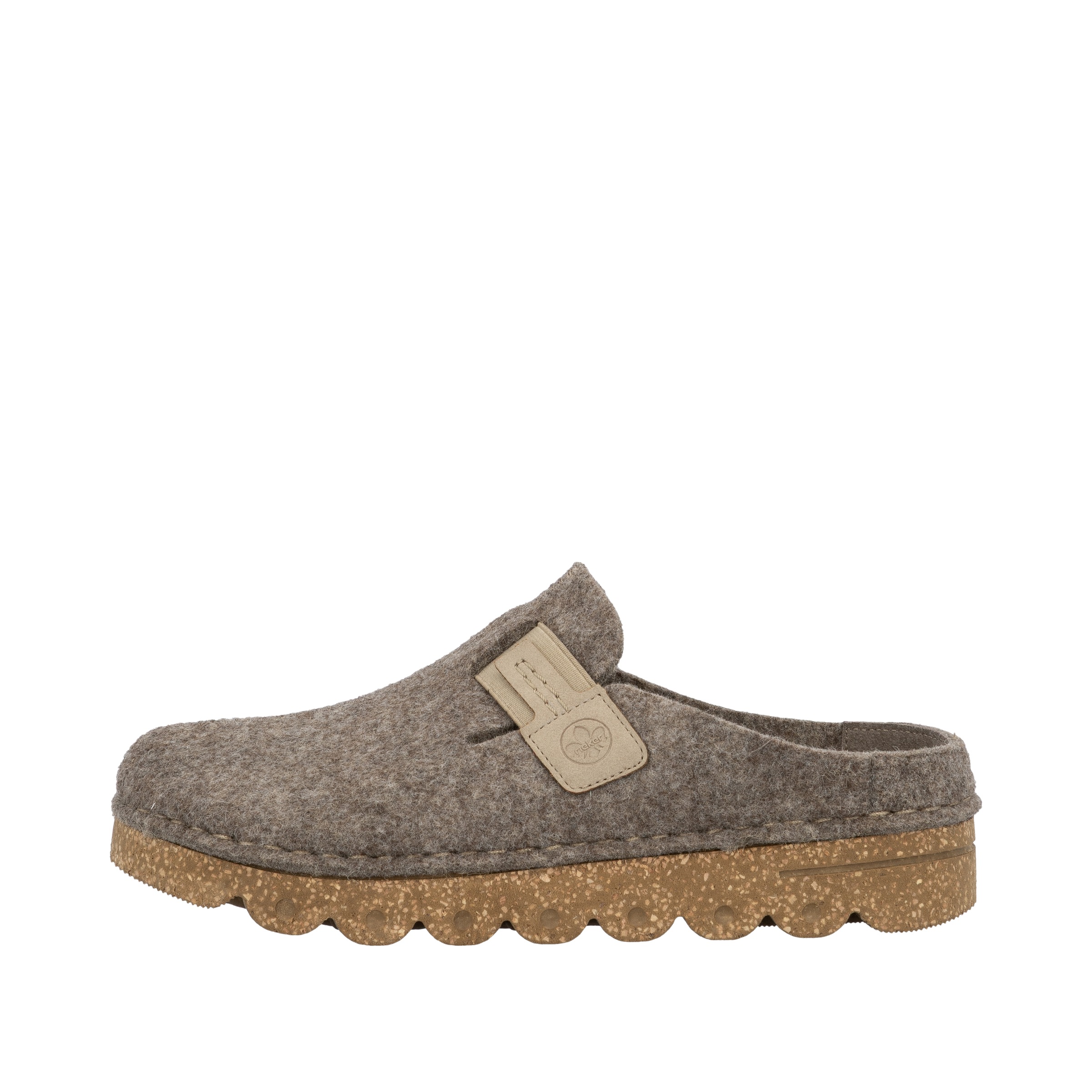Rieker Clog, Sabot, Hausschuh, Casual-Clog, Plateausohle, zum Schlupfen