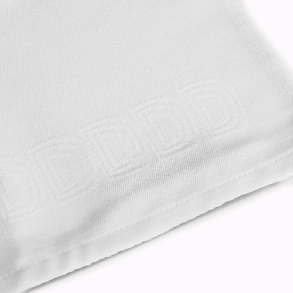 DDDDD Geschirrtuch »Logo«, (Set, 4 tlg., Combi-Set: 2x Küchentuch 50 x 55 cm + 2x Geschirrtuch 60 x 65 cm)