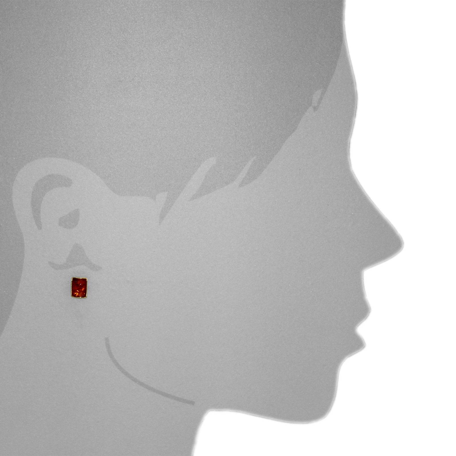 OSTSEE-SCHMUCK Paar Ohrstecker »Ostsee-Schmuck Ohrstecker Classic 8 x 6 mm«, (2 tlg.)