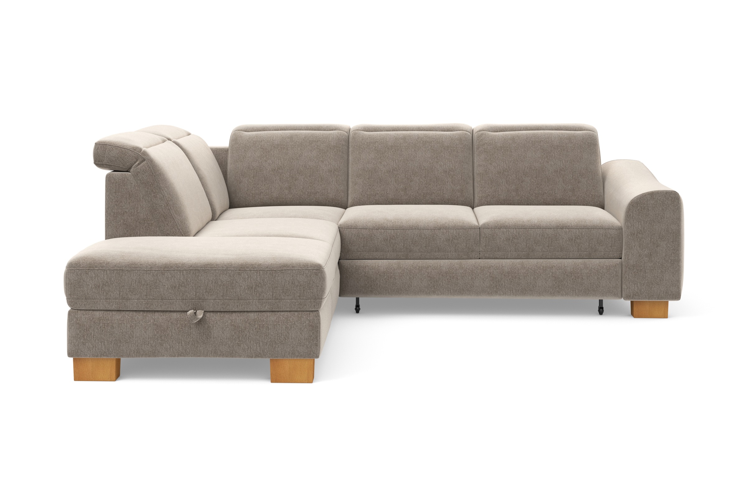 Home affaire Ecksofa »Dundee L-Form«, wahlweise mit Kopfteilverstellung und zusätzlich mit Bettfunktion