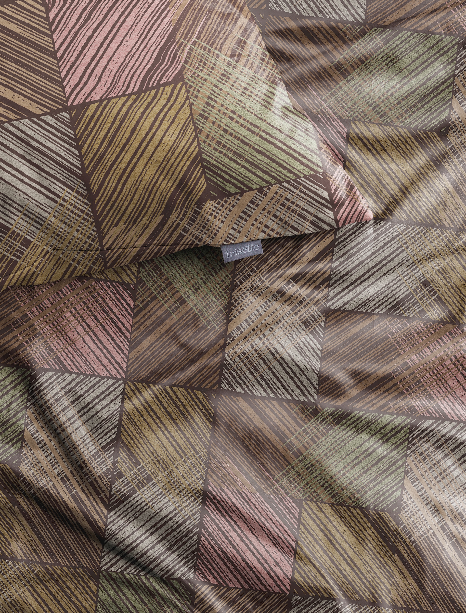 Irisette Bettwäsche »Wave 8780« 2 Mako-Satin, anschmiegsam und atmungsaktiv, Ganzjahresqualität