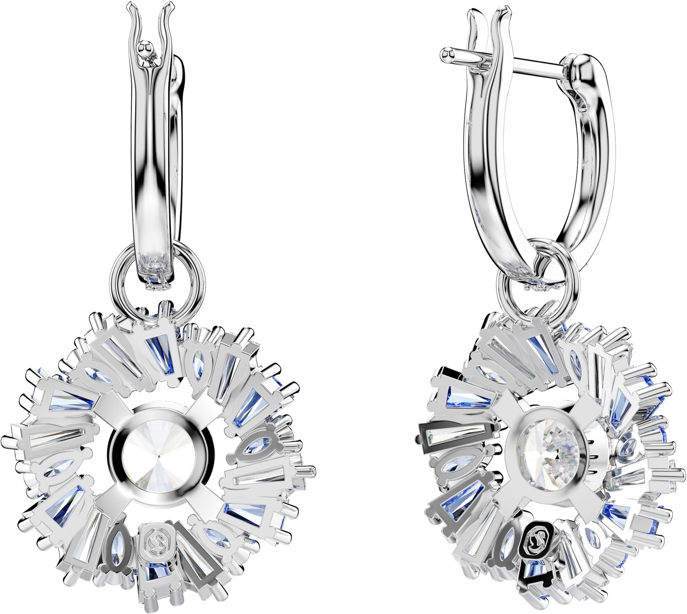 Swarovski Paar Creolen »Idyllia E Florere Drop Blume, 5680016«, mit Swarovski® Kristall - Einhänger abnehmbar