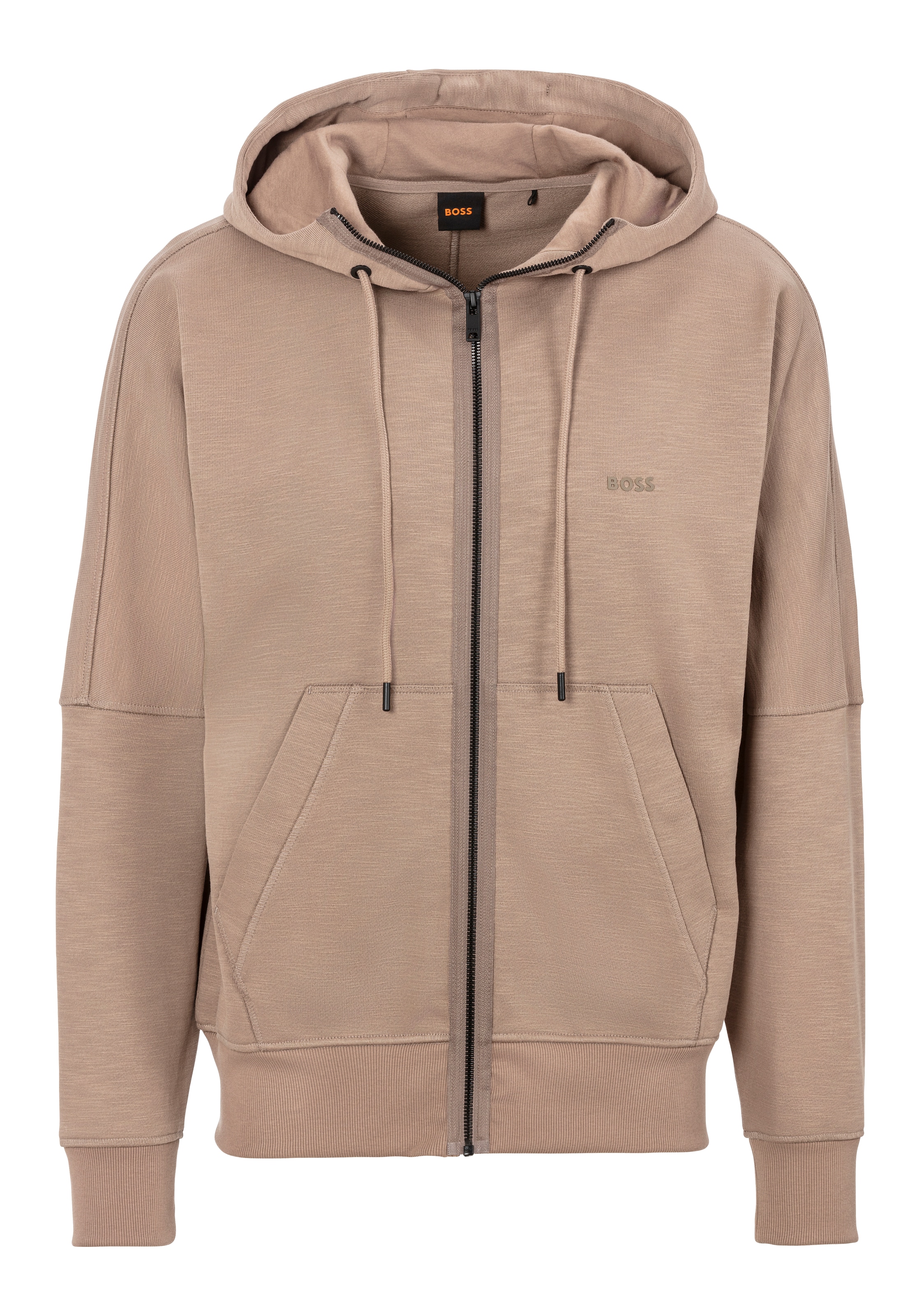 BOSS ORANGE Kapuzensweatjacke "Zedenimhood", mit Eingrifftaschen