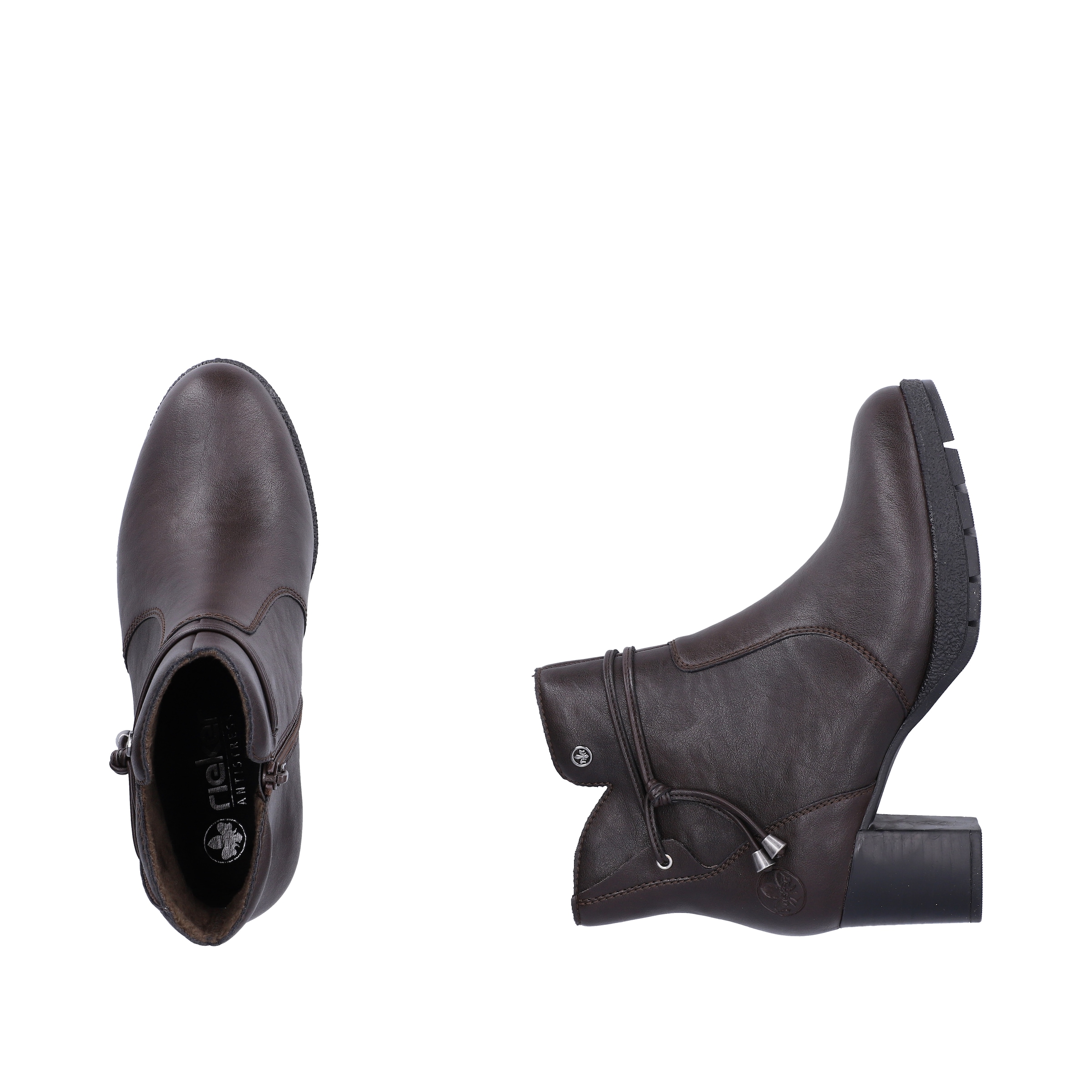 Rieker Stiefelette  Ankleboots mit herausnehmbarer Innensohle, schmale Form