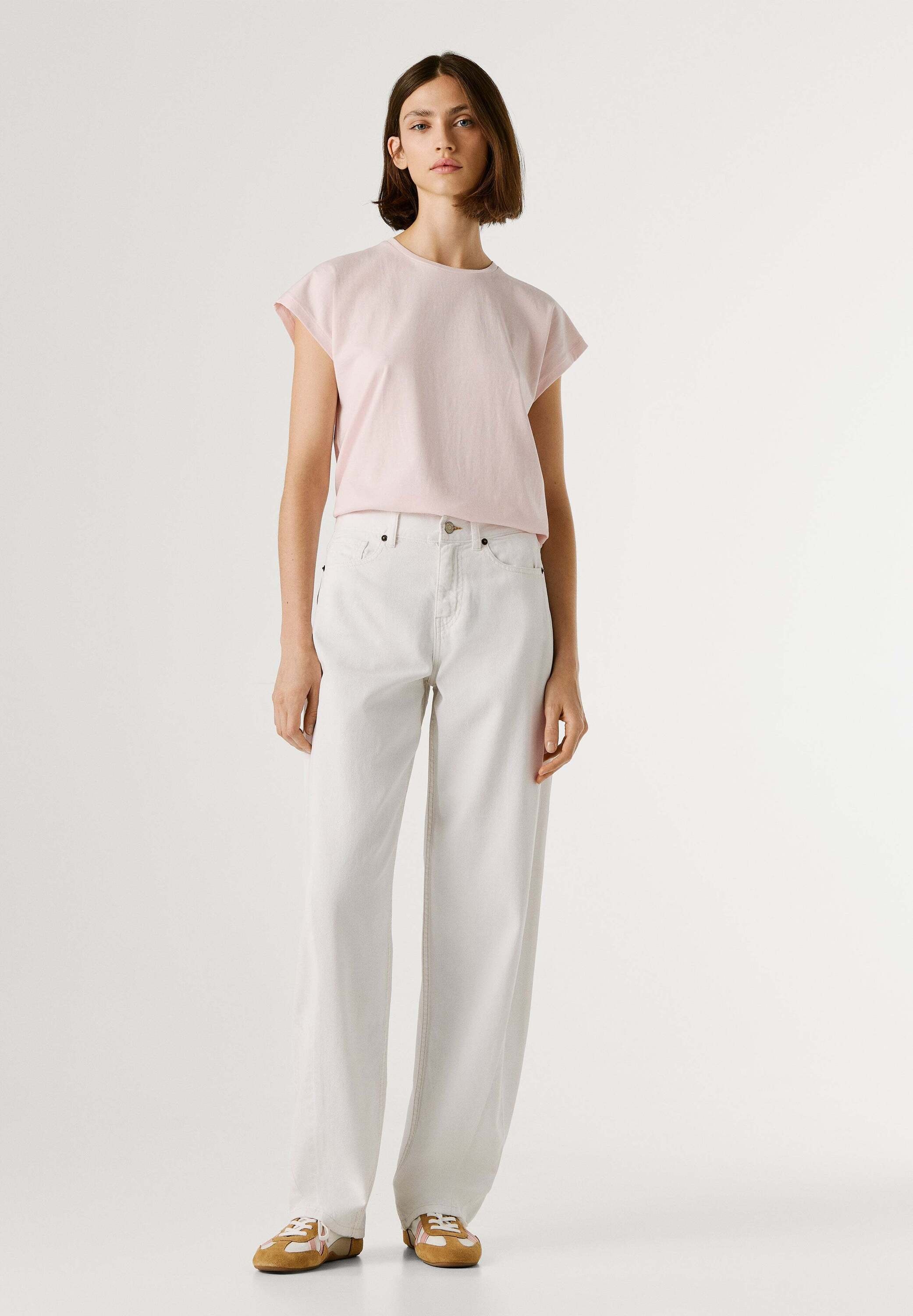 Pepe Jeans Relax-fit-Jeans »relaxed fit jeans LOOSE BOW SHAPED MW WHITE«