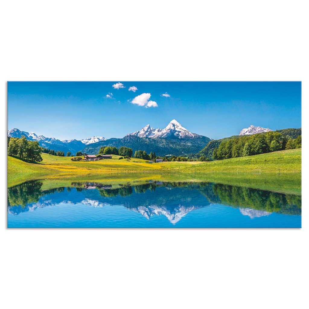 Artland Küchenrückwand »Landschaft in den Alpen«, (1 tlg.)