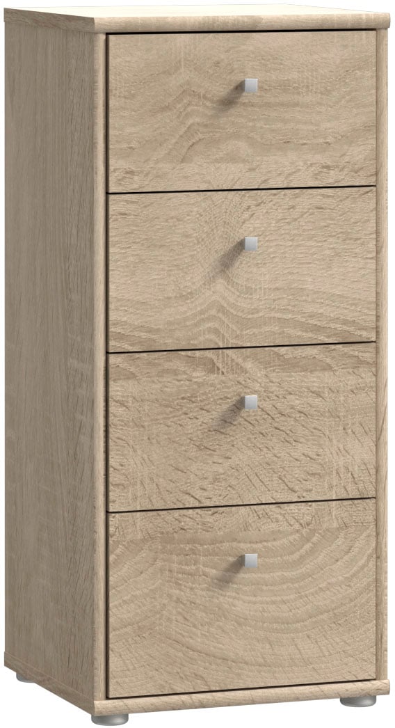 FORTE Kommode "Tempra, Kommode, 4 Schubkästen, Höhe 85,5 cm" Breite 38,6 cm günstig online kaufen