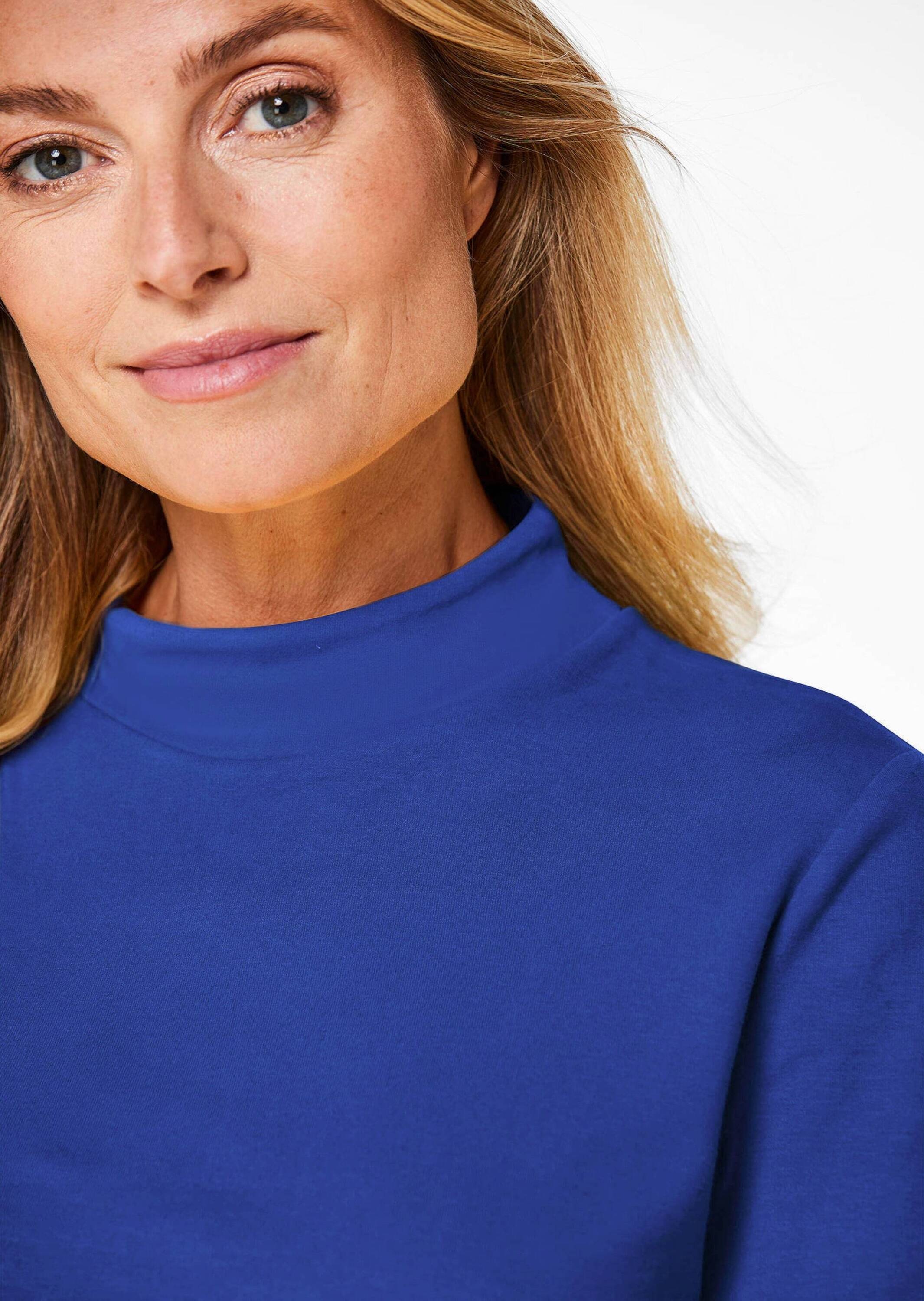 GOLDNER Longpullover »Stehkragenshirt mit Langarm«