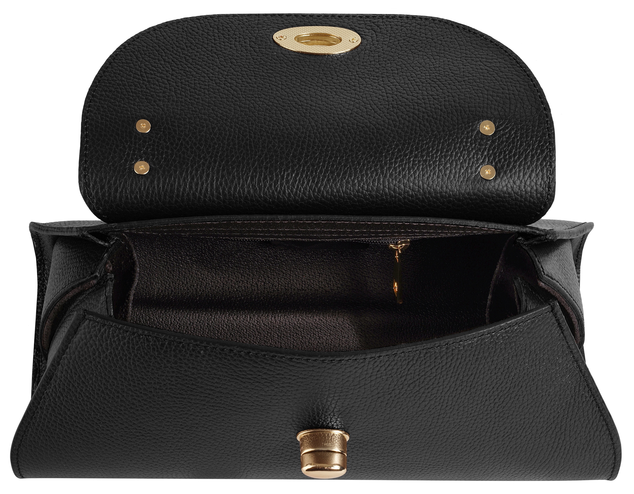 forty° Henkeltasche »FORTY° Damen LUNAVIVA echt Leder, Made in Italy« echt Leder, Made in Italy