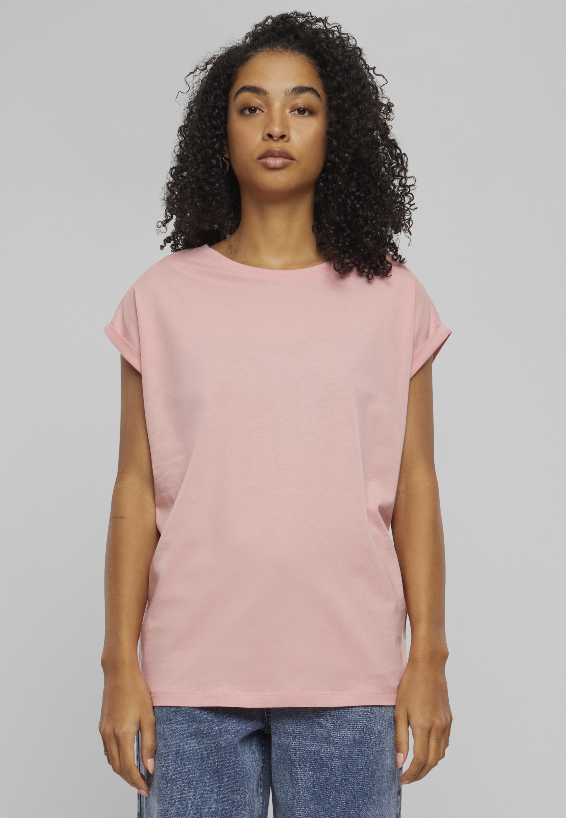 URBAN CLASSICS T-Shirt »Urban Classics Damen Ladies Extended Shoulder Tee 2-Pack« 1 Stk.