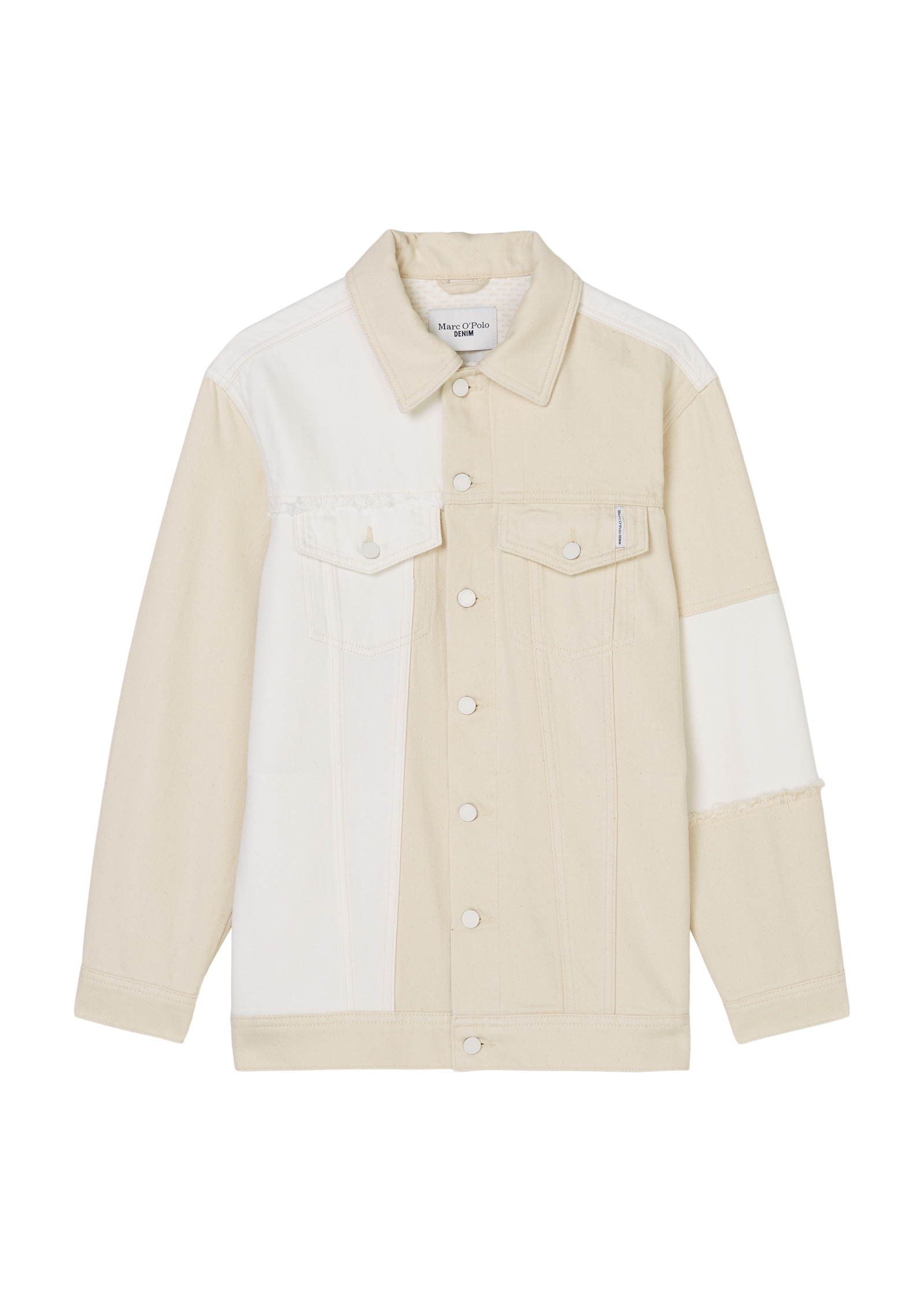 Marc O'Polo DENIM Jeansjacke »in Patchwork-Optik«, ohne Kapuze