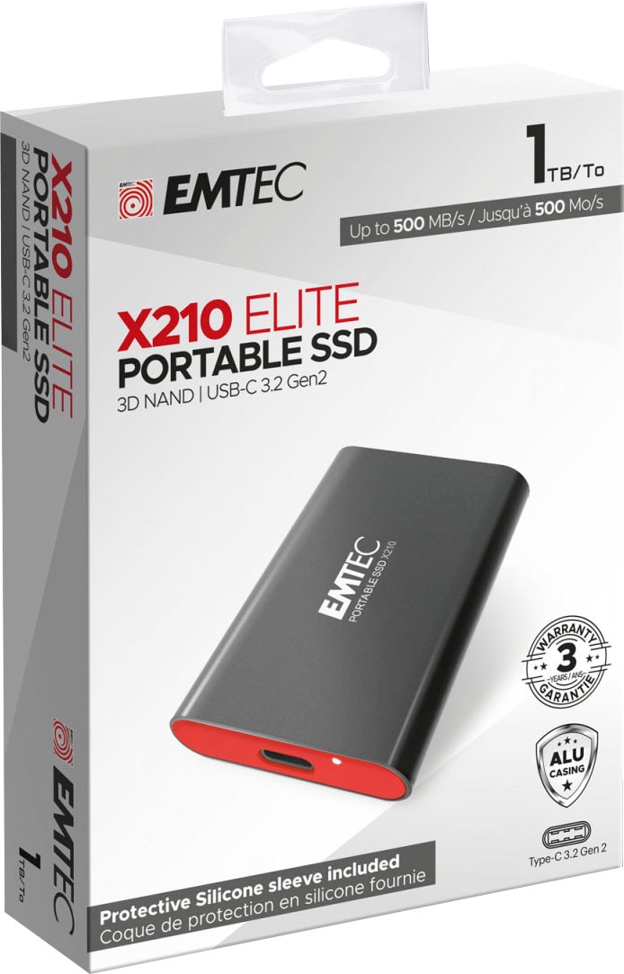 EMTEC externe SSD »X210 Elite Portable SSD 1TB«, Anschluss SATA III-USB 3.2