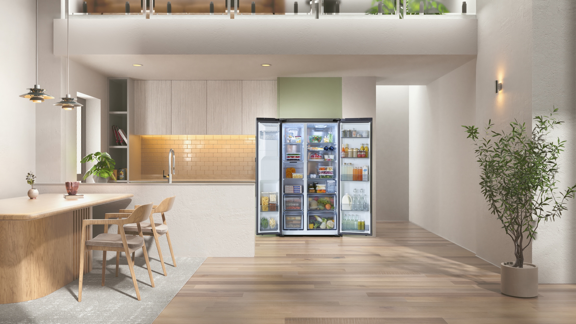Samsung Side-by-Side RS94F »RS90F65EDF«, Separate Temperaturregelung für Kühl- und Gefrierbereich