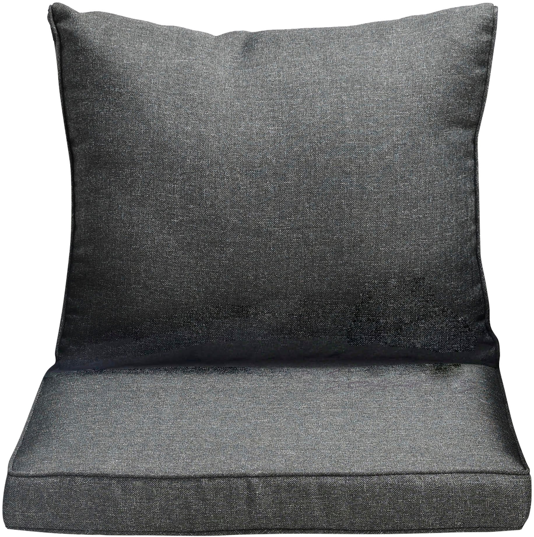 KONIFERA Garten-Essgruppe »Amsterdam« Set, 6x Sessel, 6x Sitzauflagen, 6x Rückenauflagen, 1x Tisch, 19 tlg. tlg. bestehend aus 6 Sesseln, 12 Sitz- und Rückenkissen und 1 Tisch