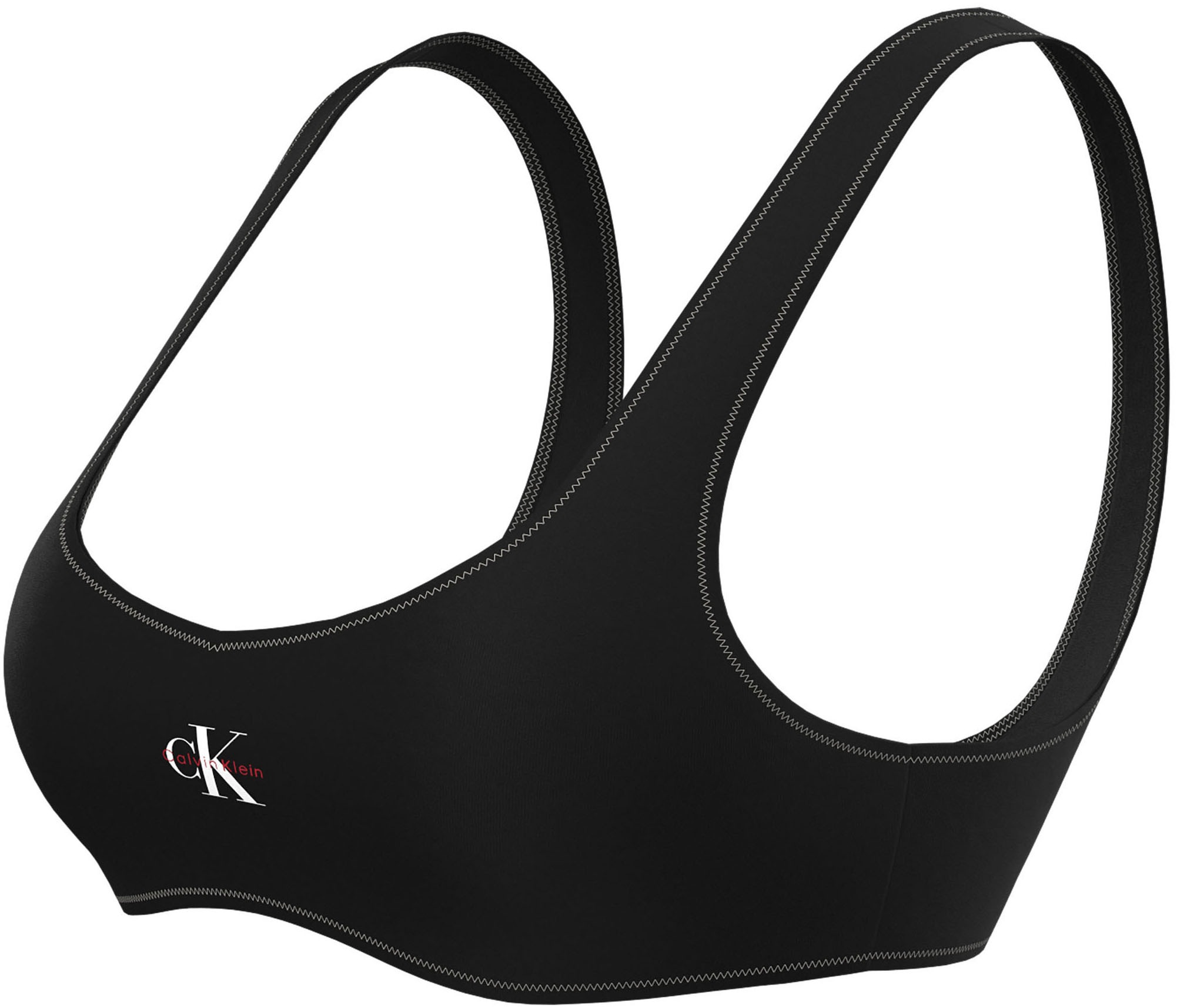 Calvin Klein Swimwear Bustier-Bikini-Top Körpernahe Passform günstig online kaufen