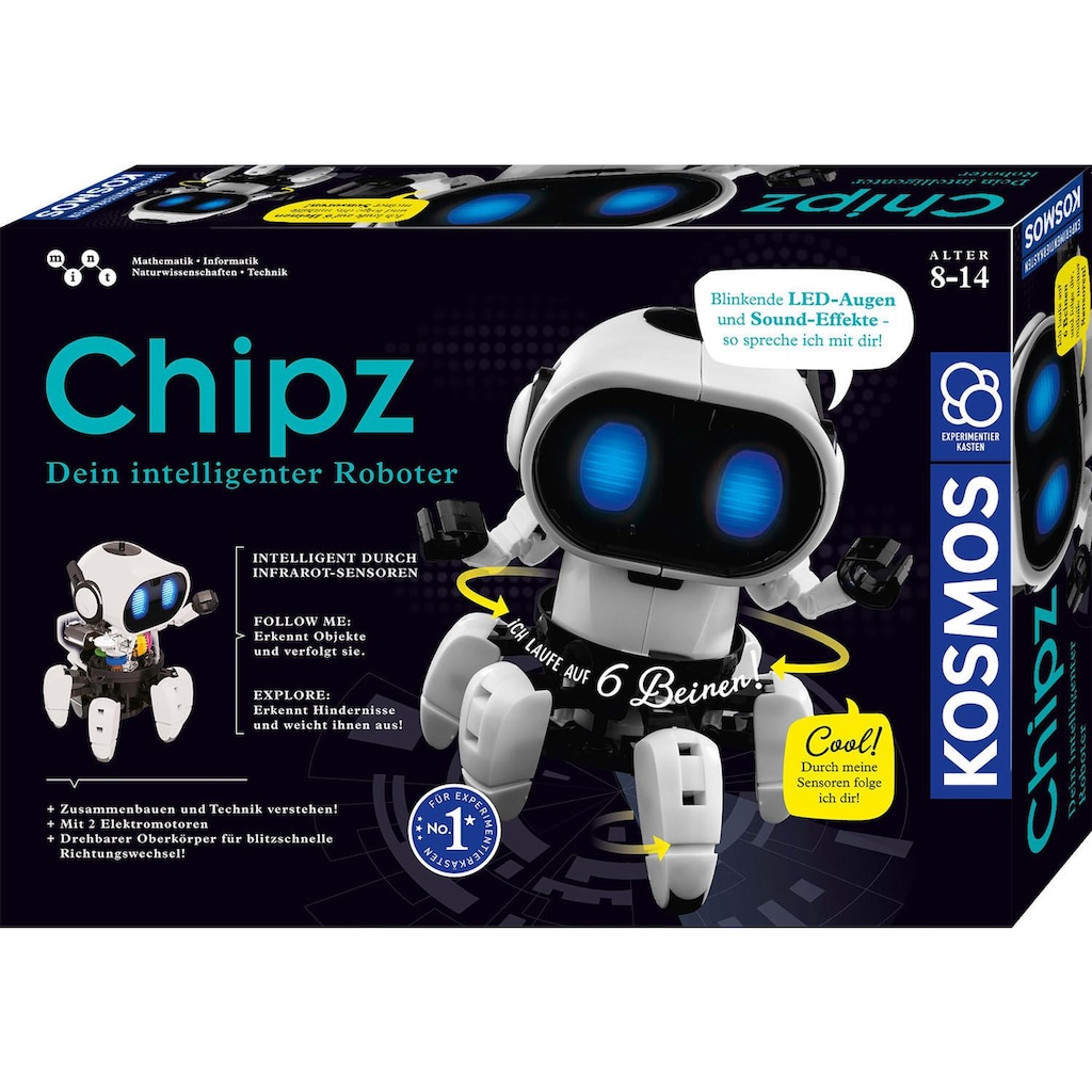 Kosmos Experimentierkasten »Chipz - Dein intelligenter Roboter«