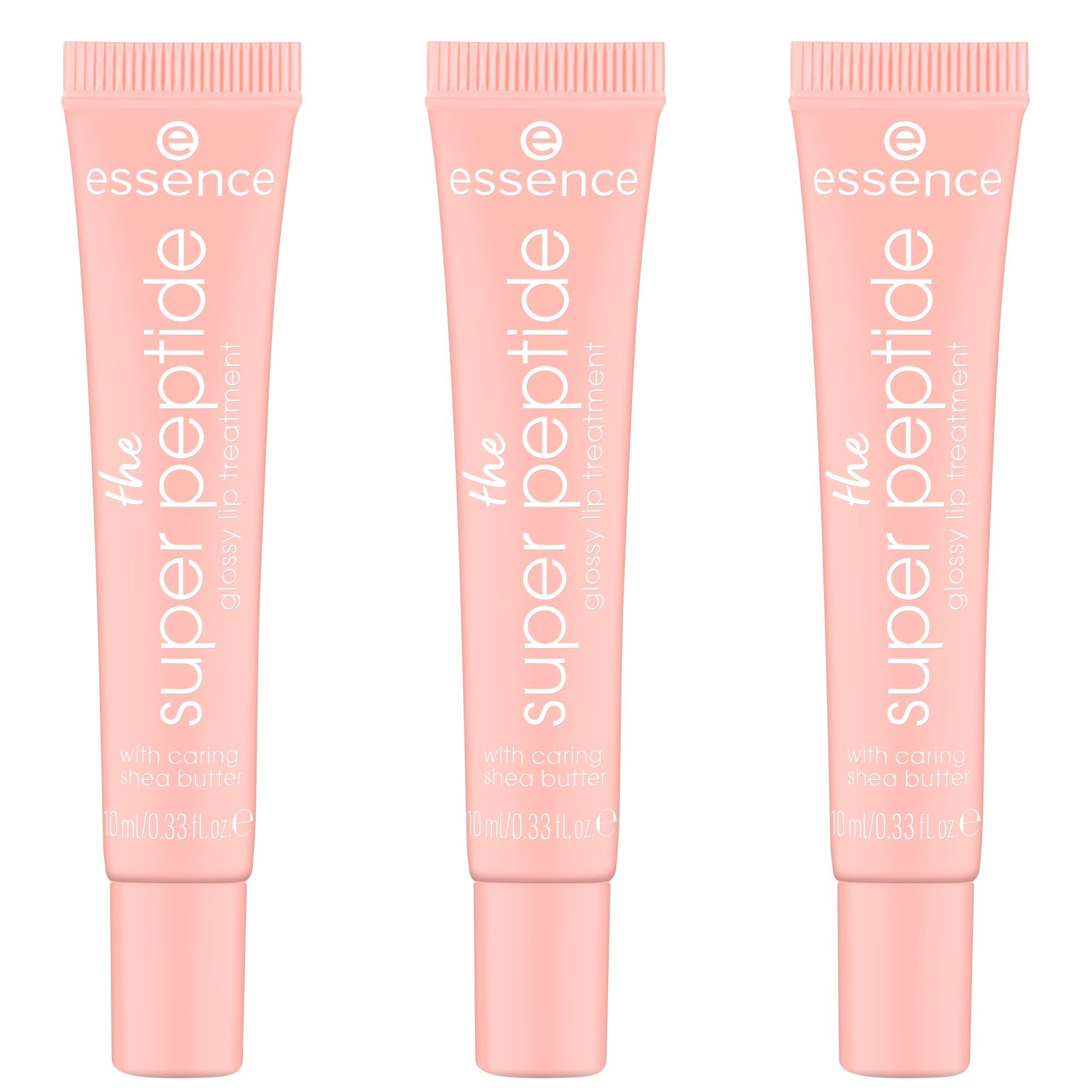 Essence Lipgloss »THE SUPER PEPTIDE GLOSSY LIP TREATMENT« mit milchig glänzender Textur