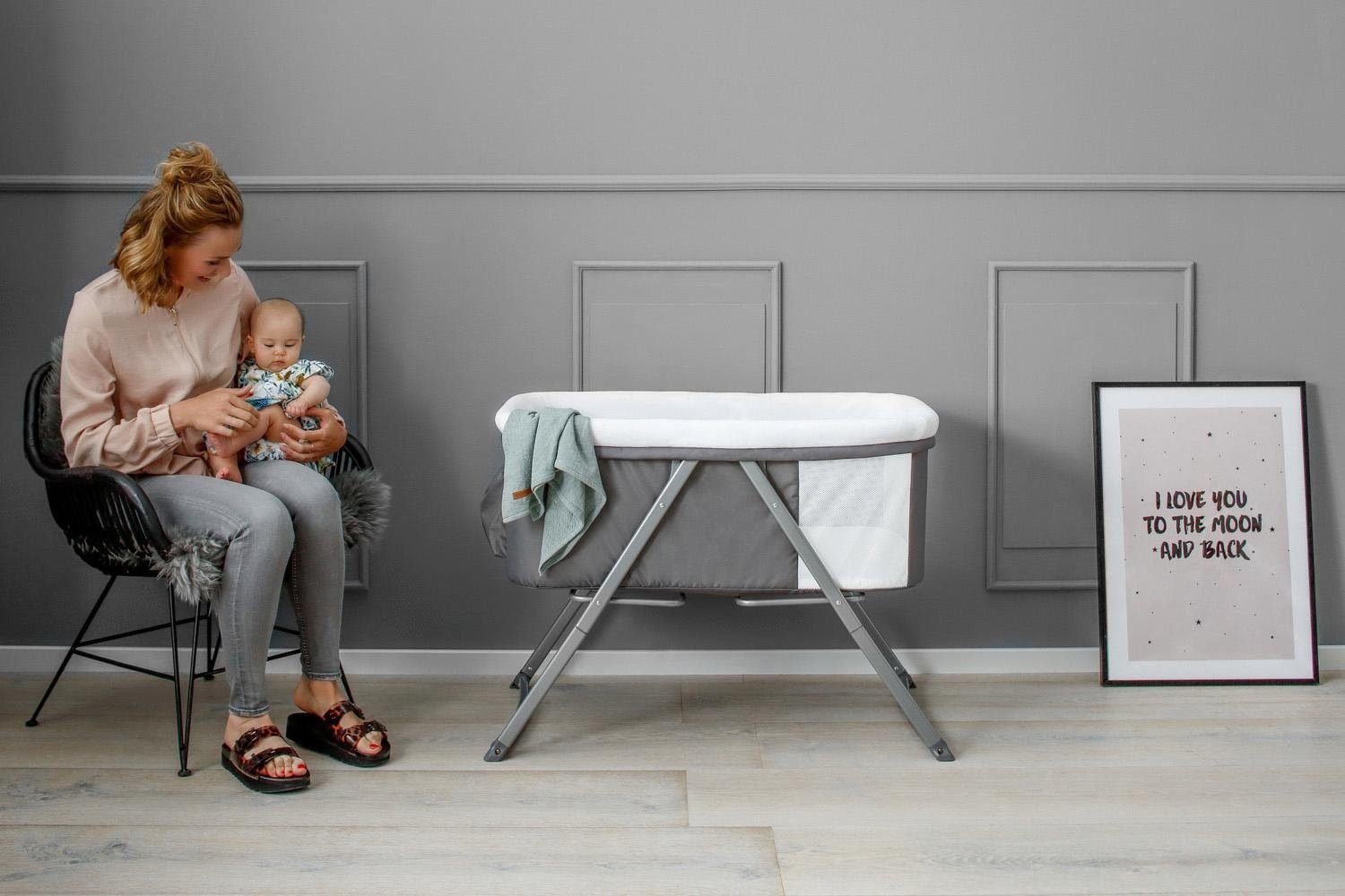 Hauck Beistellbett »Dreamer, grey«