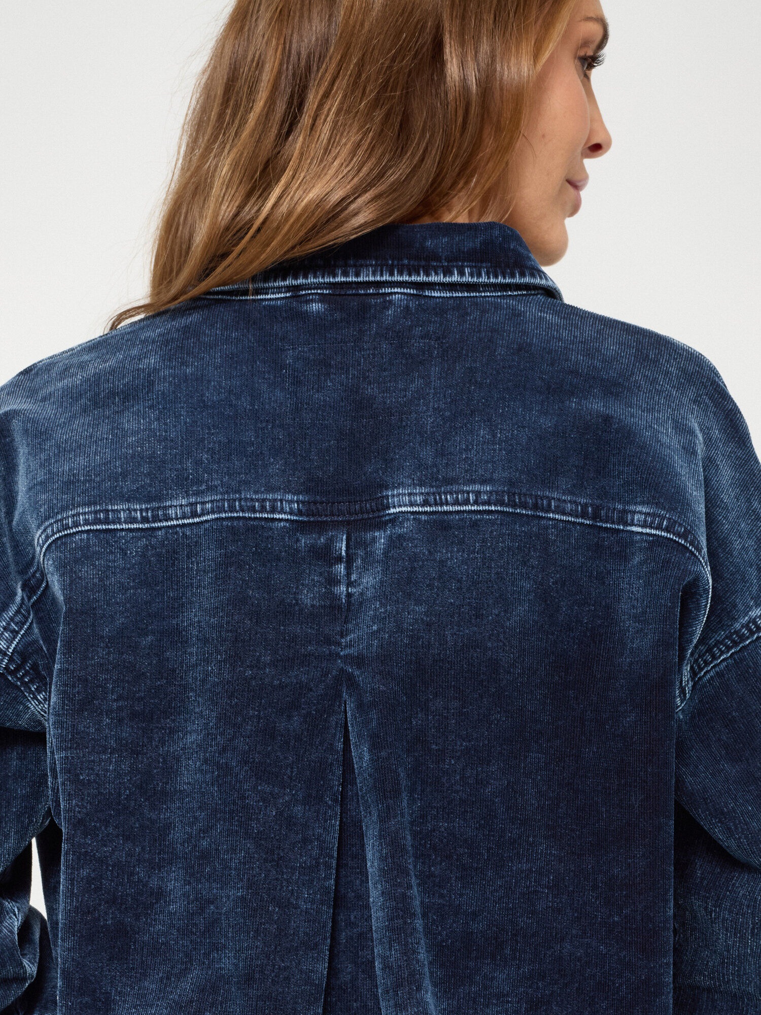 GANG Jeansjacke »94LUNA CROPPED« ohne Kapuze mit Hemdkragen