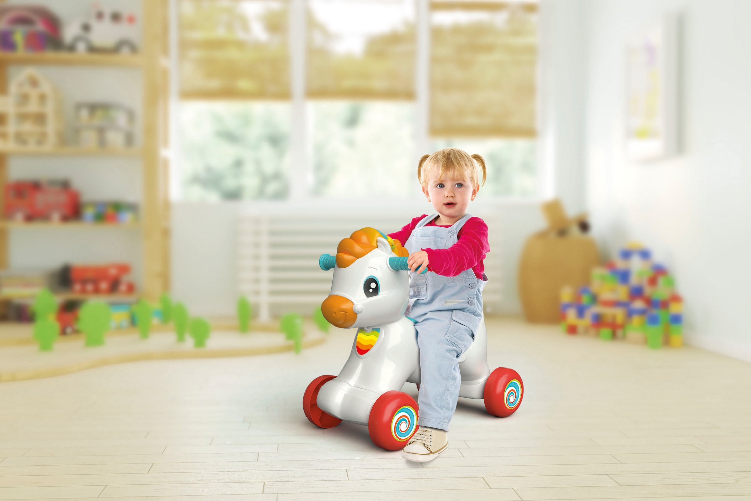 Clementoni® Schaukeltier »Baby Clementoni, 3in1 Schaukel-Pony«, mit Sound; Made in Europe; FSC® - schützt Wald - weltweit