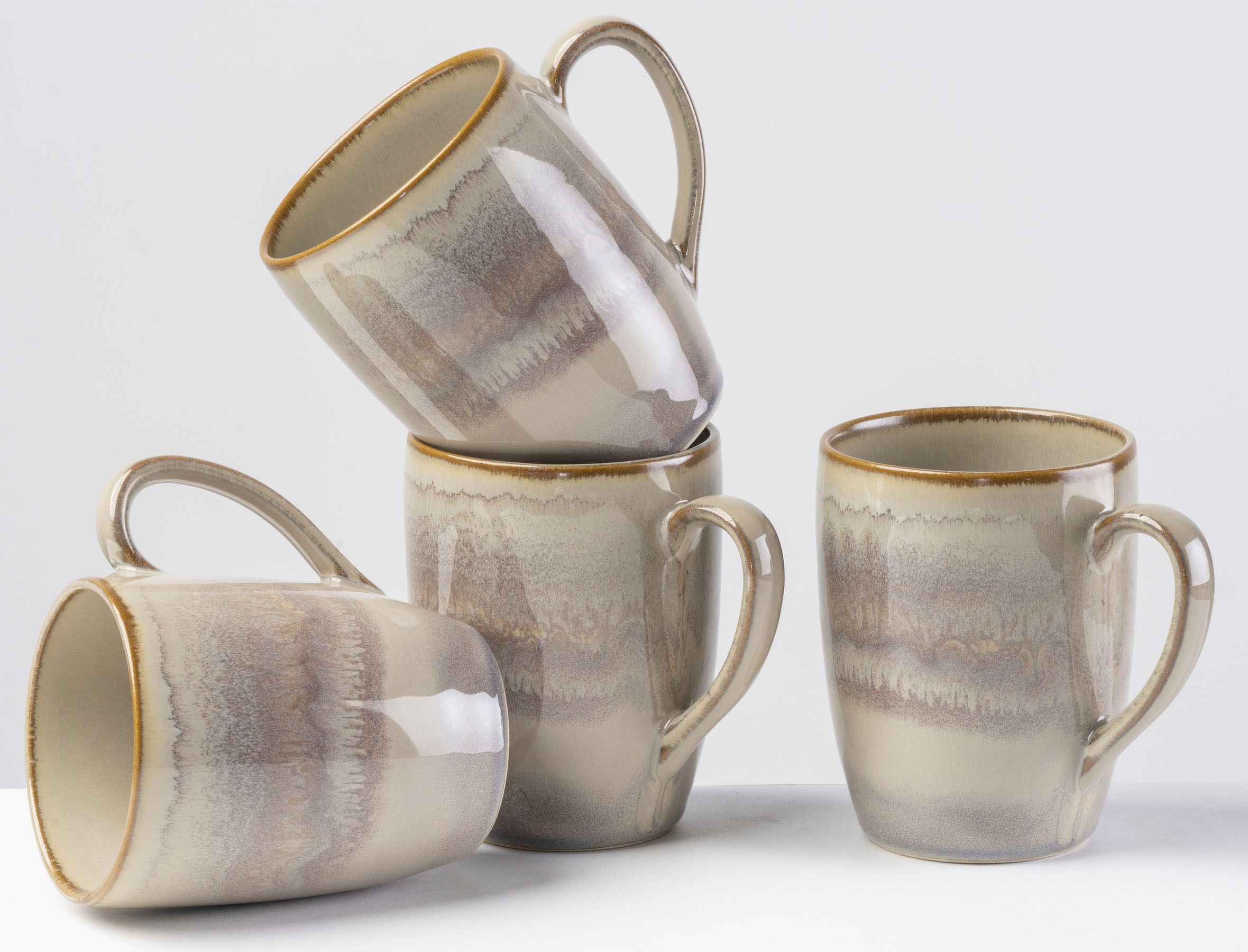 gipfelstück Becher "Nebelwald" Scandi-Style, Reaktivglasur, jedes Stück ein günstig online kaufen