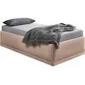 Westfalia Schlafkomfort Polsterbett »Texel«, Standardhöhe mit Zierkissen, inkl. Bettkasten bei Ausführung mit Matratze