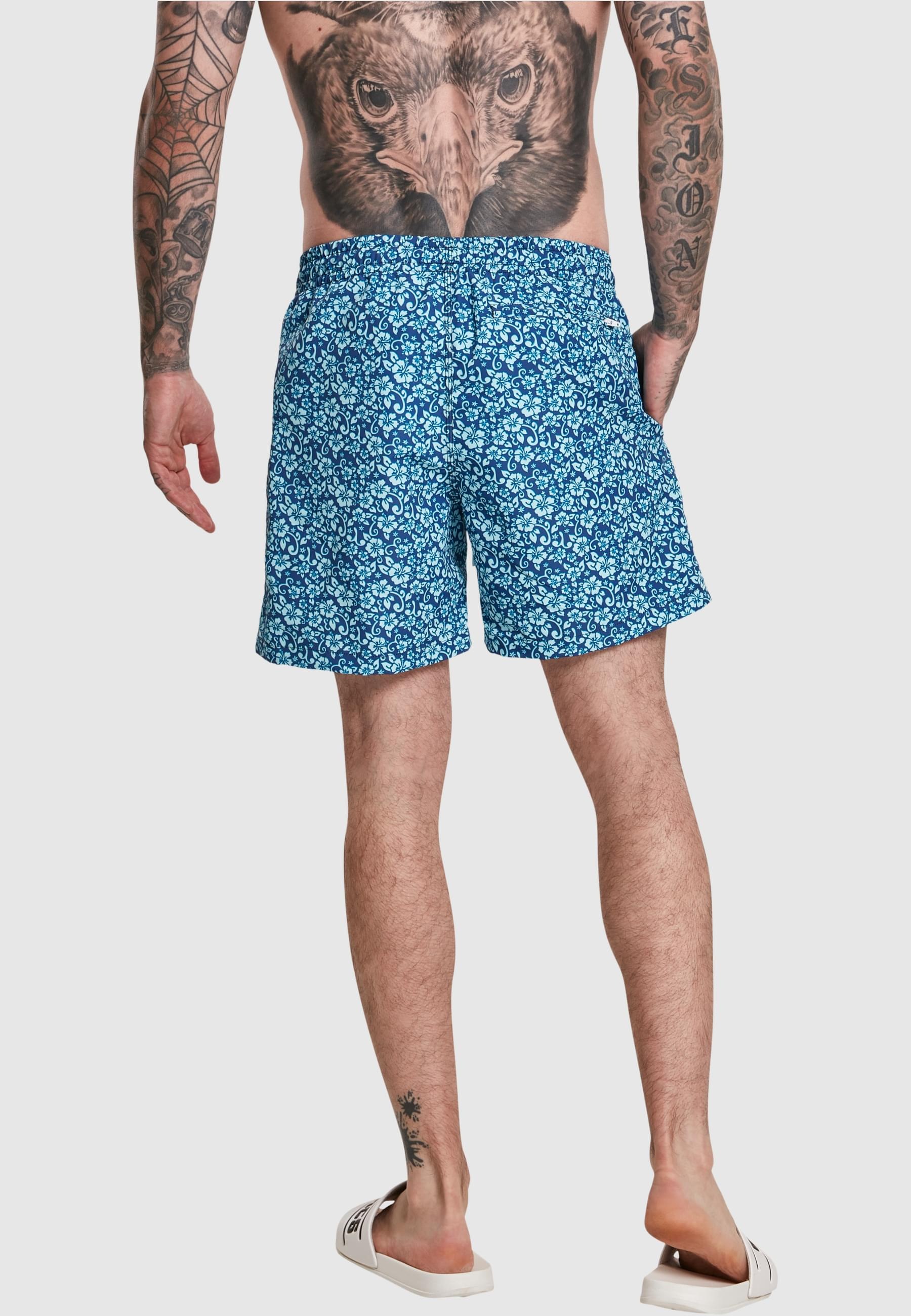 URBAN CLASSICS Badeshorts »Urban Classics Herren Floral Swim Shorts«