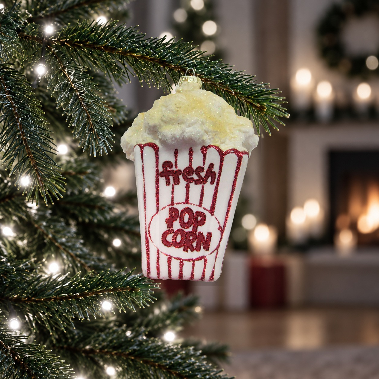 Krebs Glas Lauscha Christbaumschmuck »Tüte Popcorn« Glas, 1 Stück