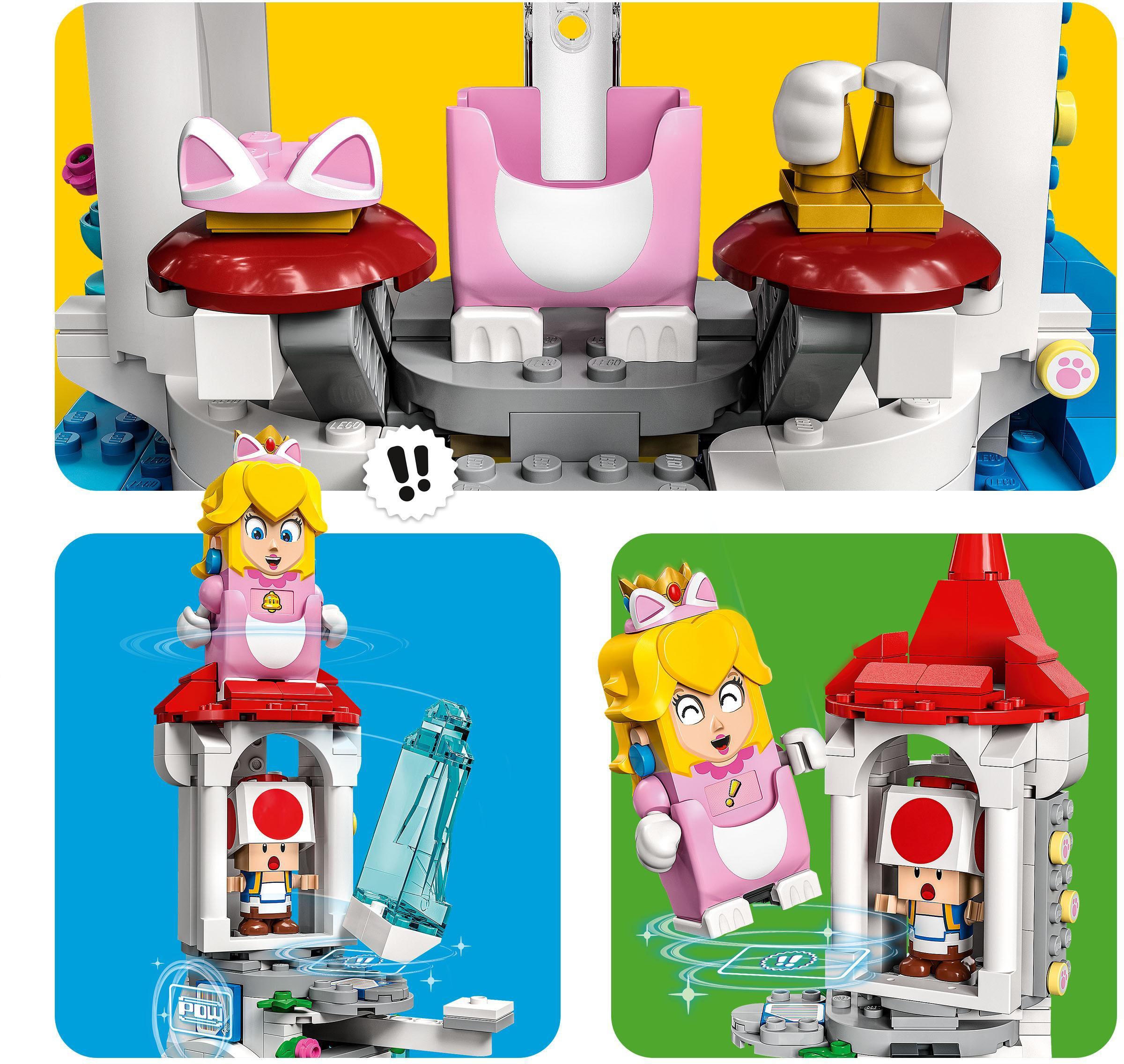 LEGO® Konstruktionsspielsteine »Katzen-Peach-Anzug und Eisturm – Erweiterungsset (71407)«, (494 St.), LEGO® Super Mario