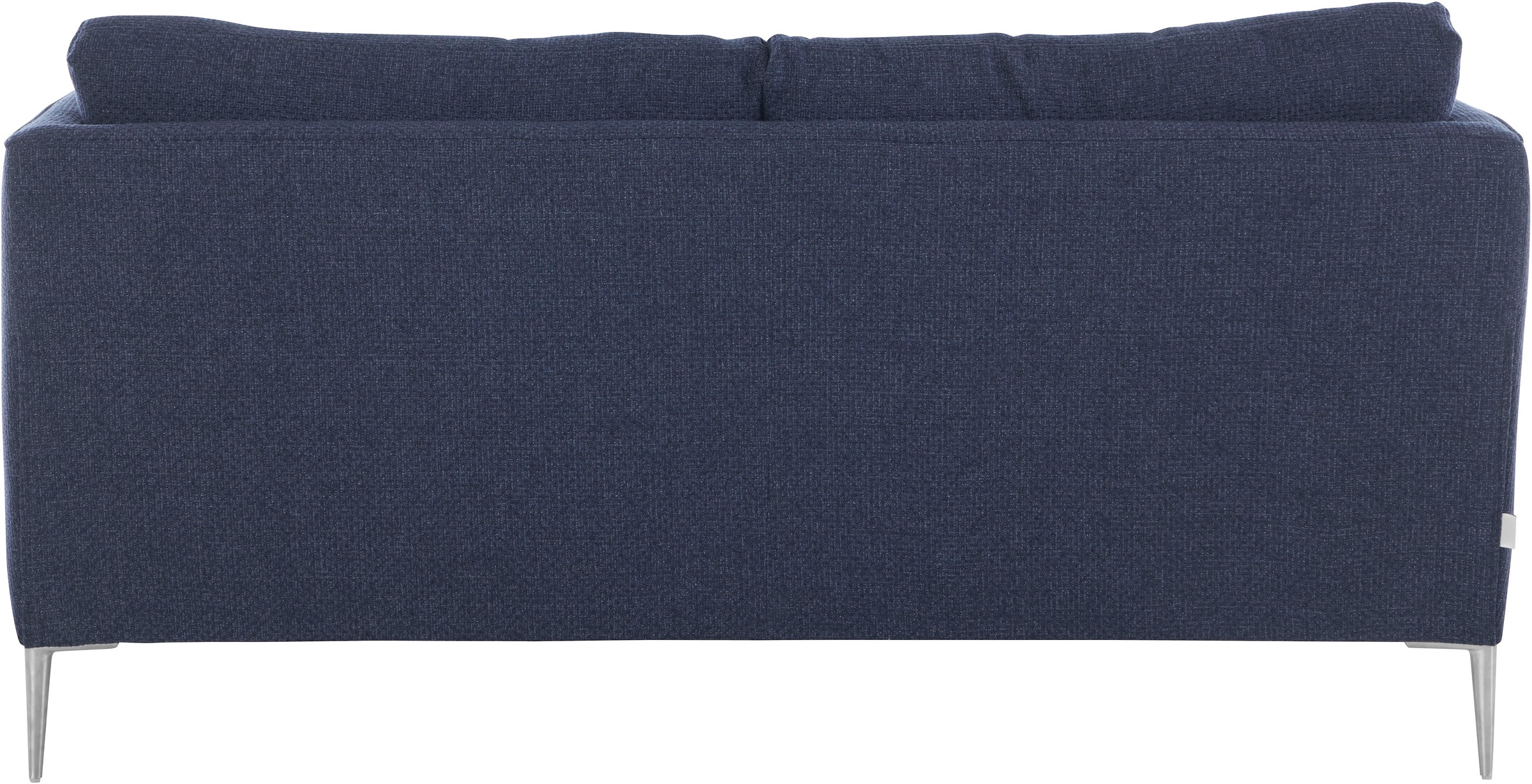 2-Sitzer TRENDMANUFAKTUR "Chilltime, elegant und bequem, Komfortsitzhöhe 46cm, hoher Fuß", blau (moonlight ocean), B:167cm H:84cm T:96cm, Sofas, mit eleganter Kreuznaht in den Rückenkissen, Breite 167 cm 3