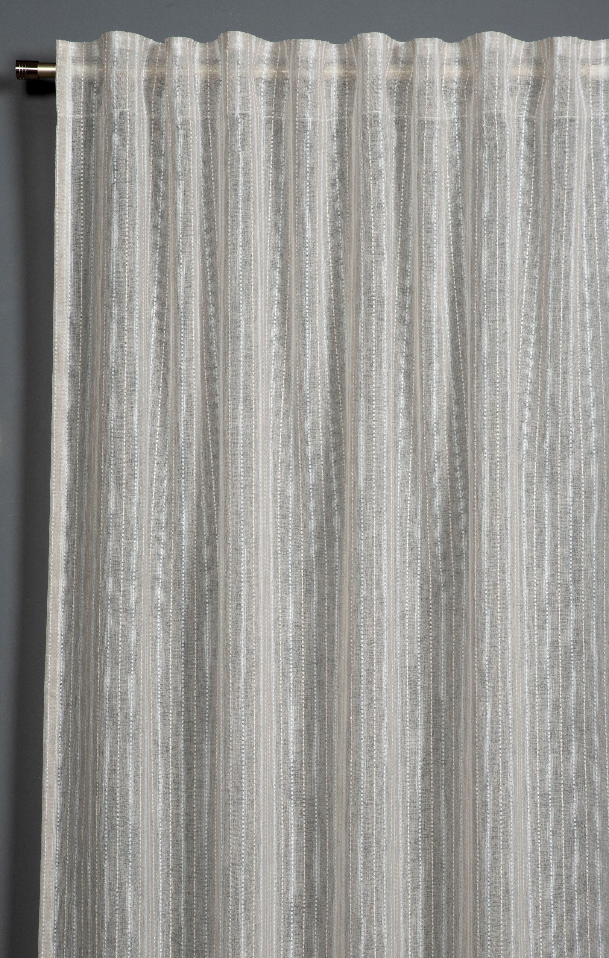 Gardine »Schal Effektgarn Voile«, (1 St.), mit Gardinenband und verdeckten Schlaufen