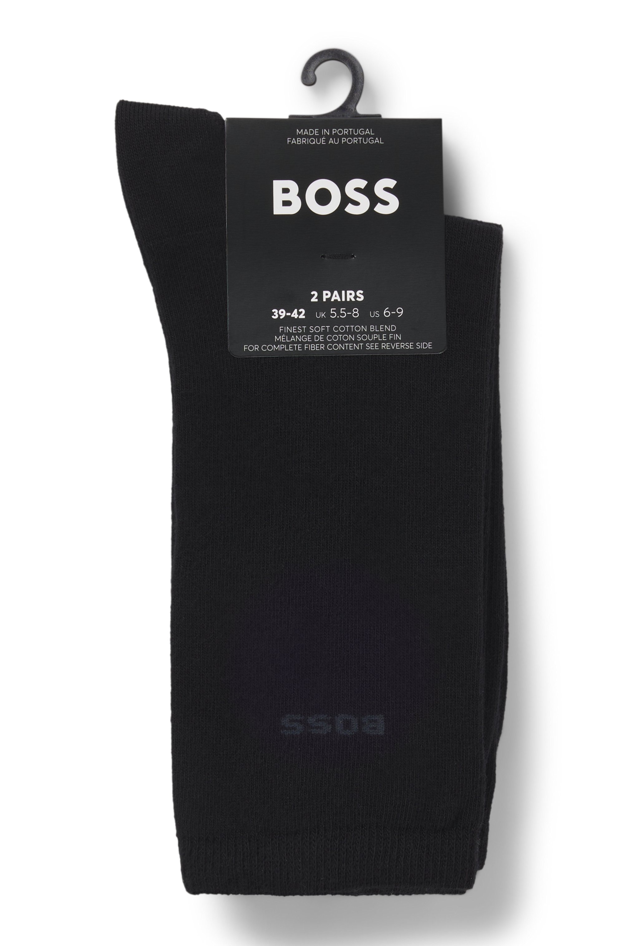 BOSS Businesssocken »2P RS Uni Logo CC W«, (Packung, 2 Paar, 2er Pack), mit BOSS Schriftzug