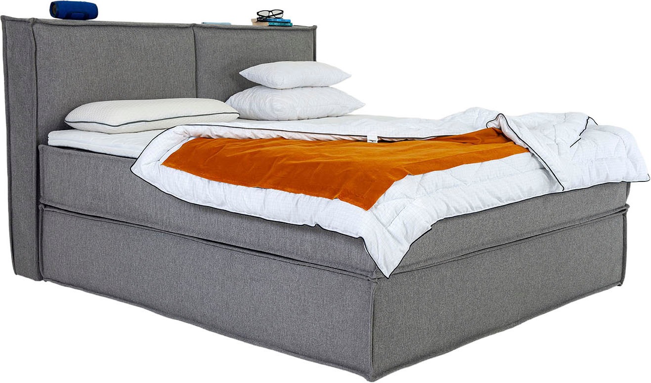 Home affaire Boxspringbett "Sophielle, erhältlich in den Breite 160, 180 & 200cm" inkl. Topper und Taschen-Federkernmatratze