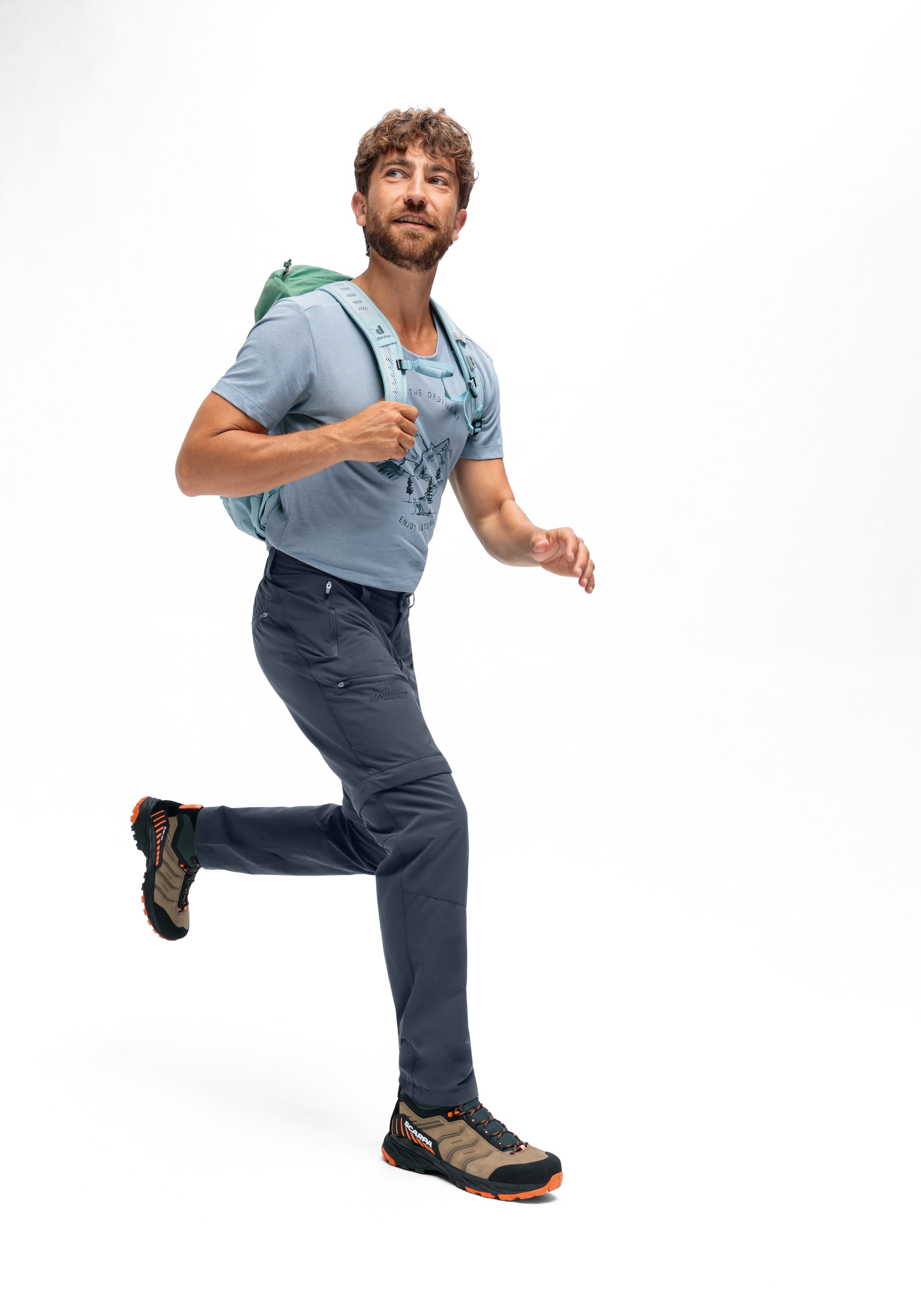 Maier Sports Outdoorhose »Tajo Zip Loop«, Herren Wanderhose, Zip-Off Funktionshose, 4 Taschen, Regular Fit