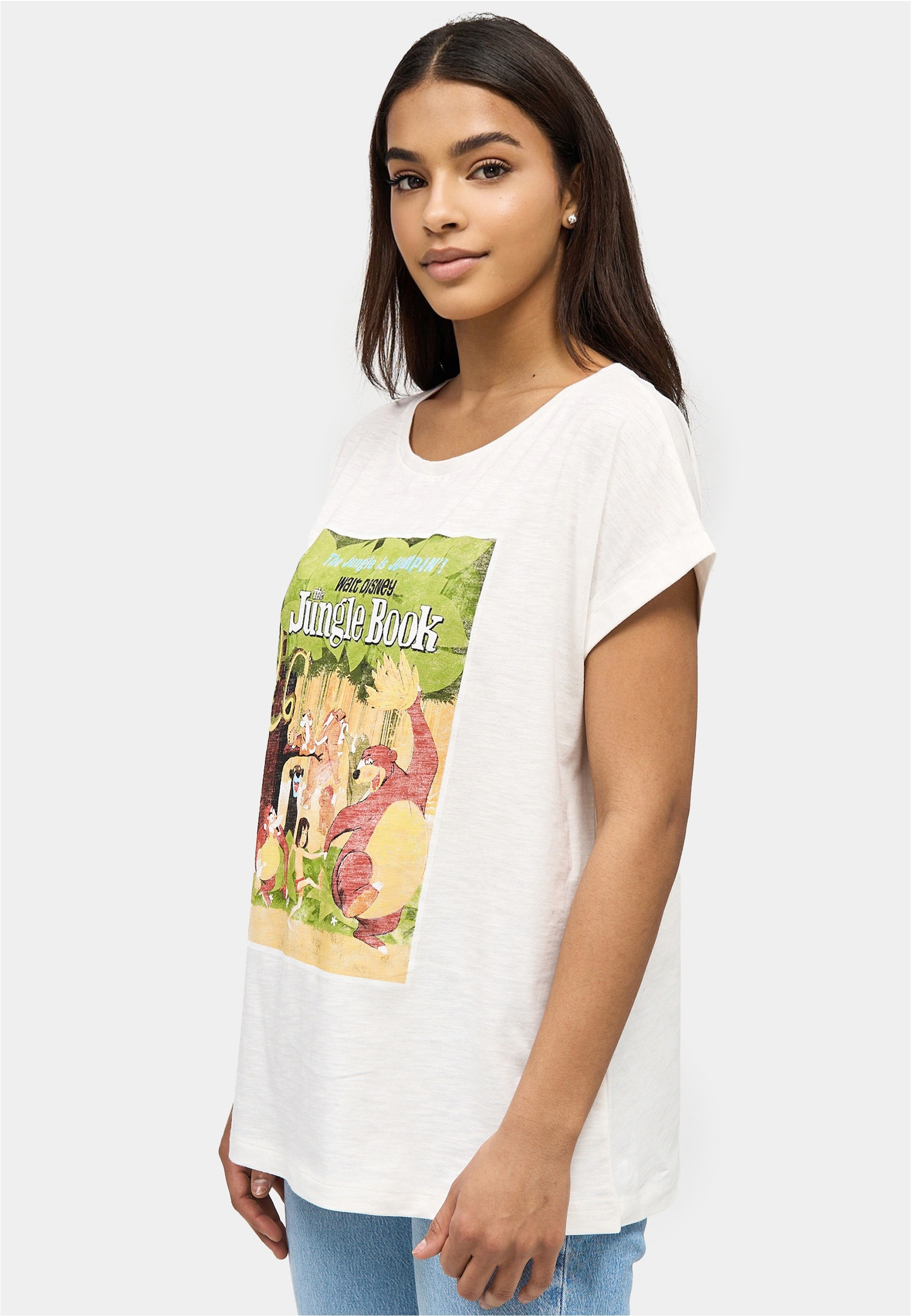 Thumbnail - Recovered T-Shirt "The Jungle Book Vintage" 1 Stk. tlg. mit coolem Dschungelbuch-Print